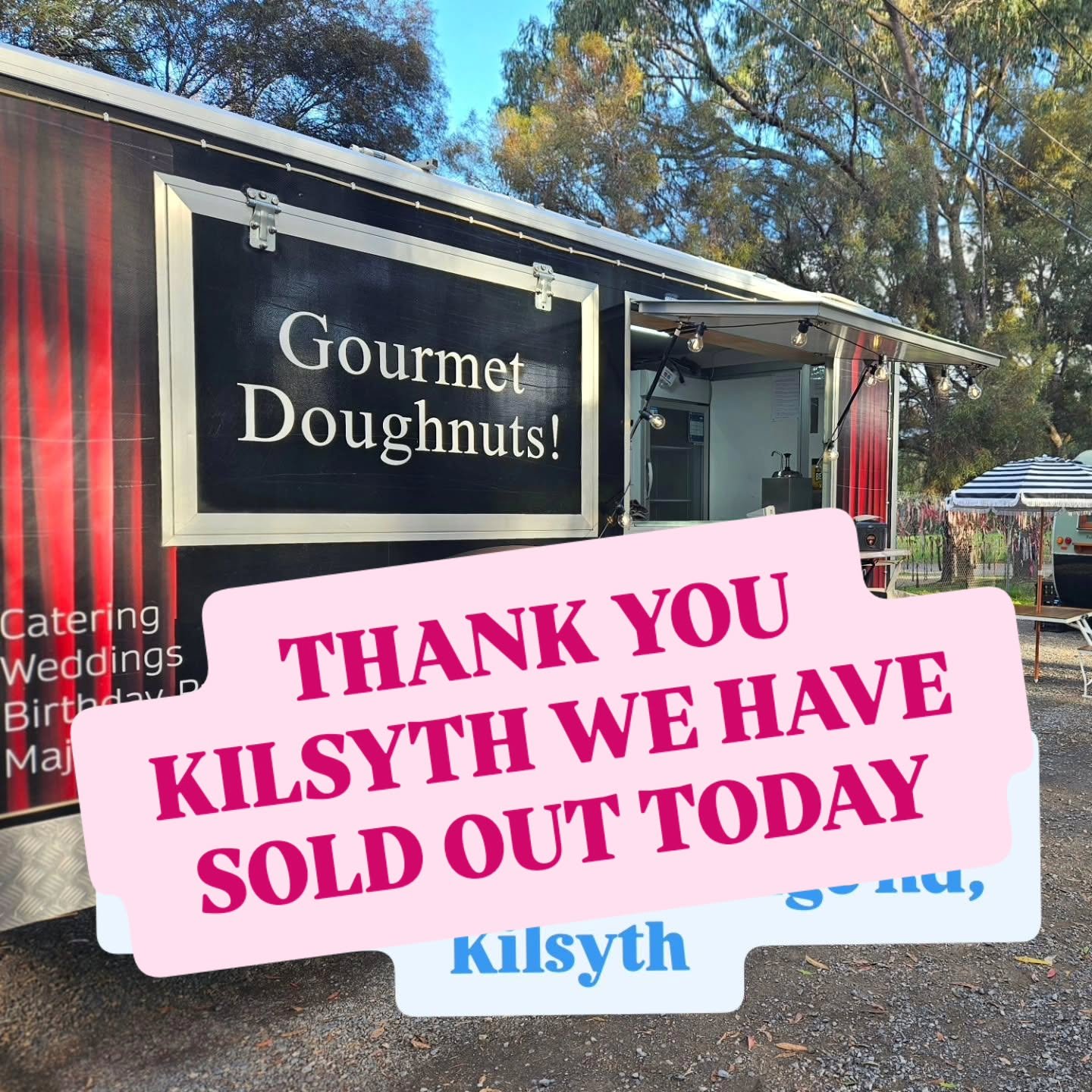 Thank you so much Kilsyth we have Sold Out today!!! We are so grateful for you shopping small with us! We hope you all enjoyed your doughnuts 🍩
❤️🙏🫶 
Sorry to those who missed out, we will be back open tomorrow @millgrovemarket 
We cant wait to se
