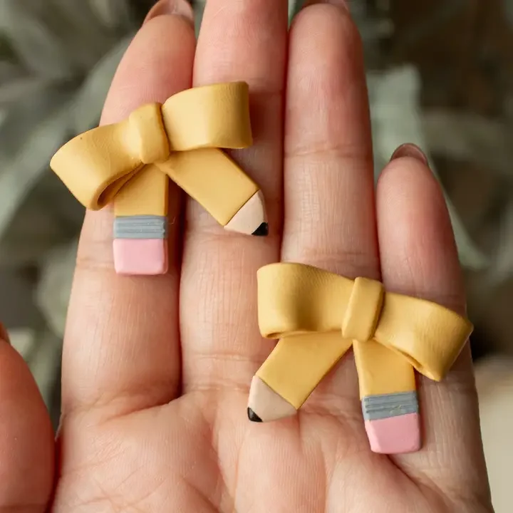Pre-Order - Pencil Bow Studs