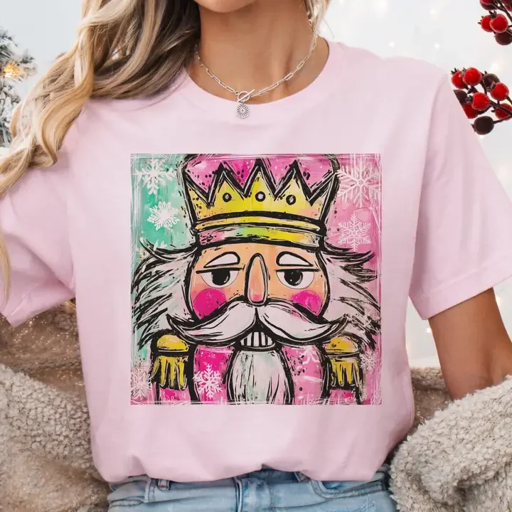 Pre-Order Bright Nutcracker Preppy Christmas Ballet Retro Graphic Tee