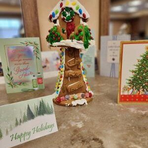 Love grows in little houses

Our very first gingerbread house entry! Don't forget to bring your gingerbread house in by December 23rd. Along With your unwrapped toy or $5 dollar donation to a holiday charity. Can't wait to see what everyone builds.