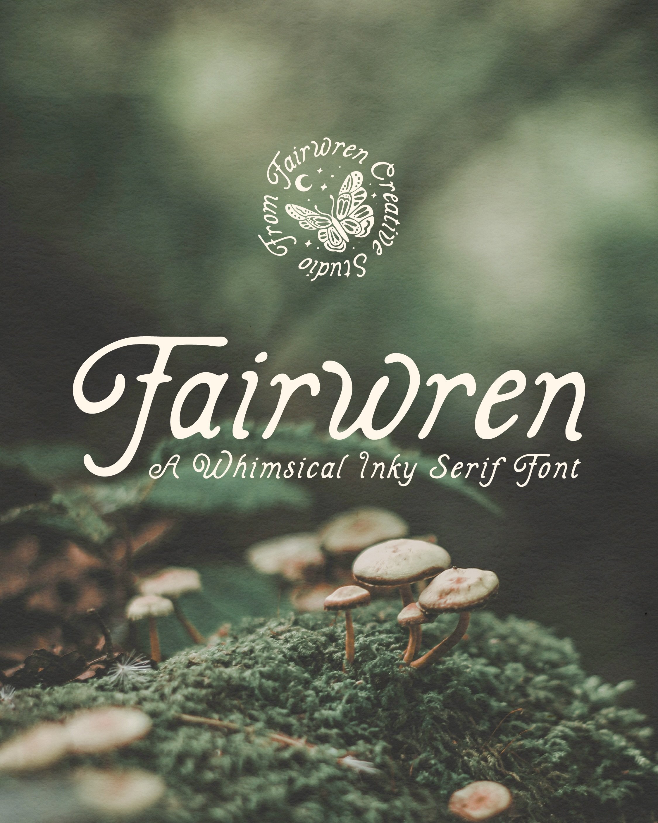 When the perfect font didn&rsquo;t exist, I created it!✨

And yes, this font is so well loved that I named my business after it! Soooo nice, I named it twice! 🤍

Fairwren - a whimsical, inky serif that brings the cottagecore fairy garden vibes to li