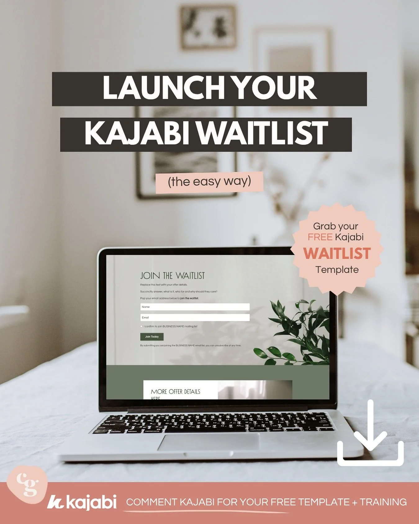 Planning a launch next year?

Kajabi-curious folk&hellip; this one&rsquo;s for you. 
If you&rsquo;re dreaming up a Kajabi course for 2026, there&rsquo;s ONE thing you need to do before you disappear into content-recording mode: 
Get that waitlist LIV