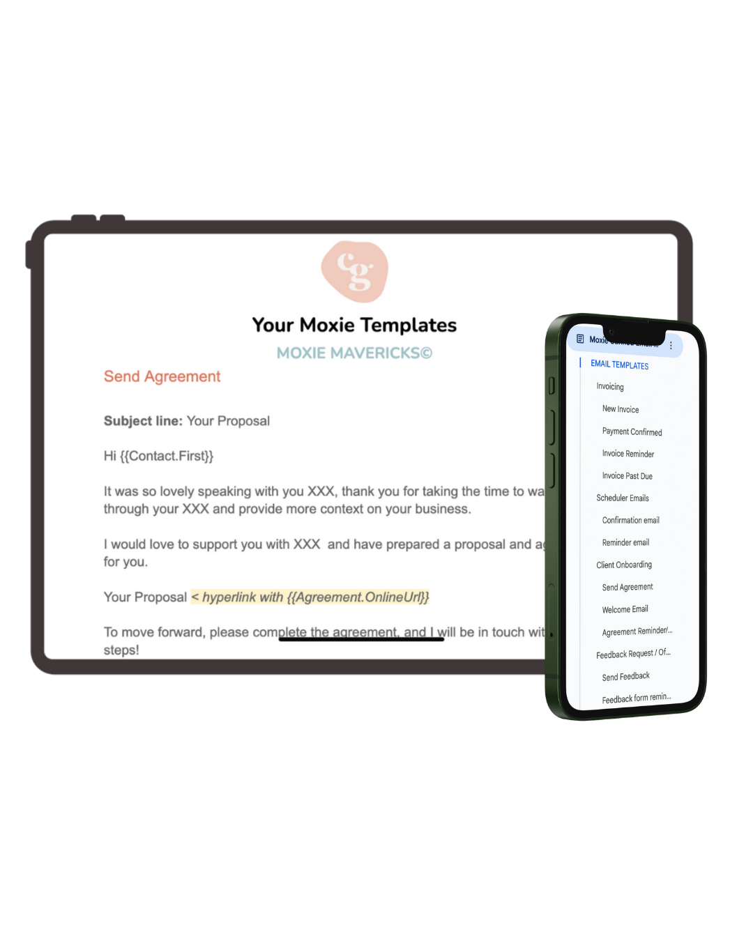 Moxie Course Canned Template Emails