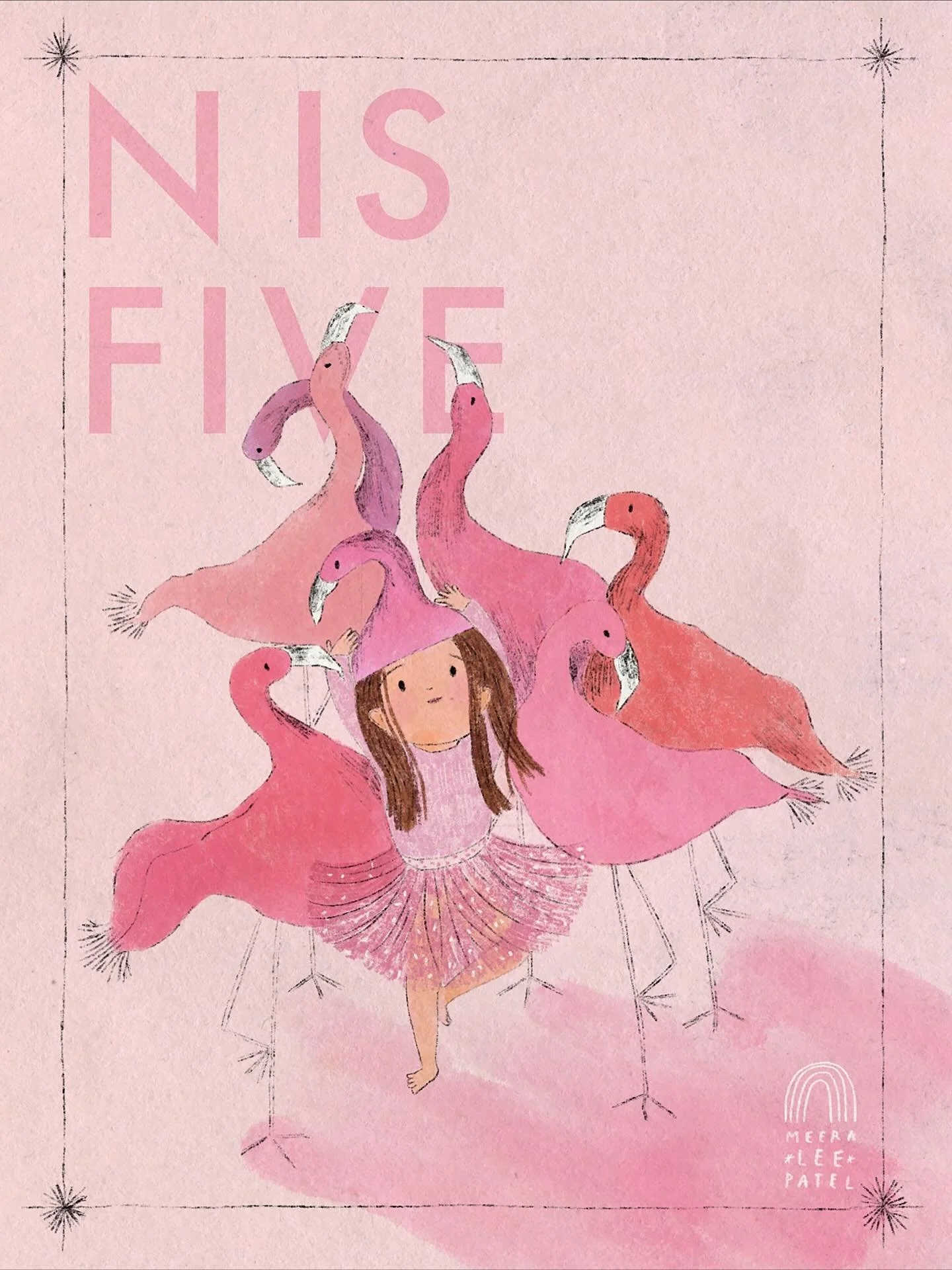drew my little flamingo for her fifth birthday. in preparation for the big day, i practiced making her flamingo costume and preparing her flamingo cake. in preparation for the big day, she practiced standing on one leg for weeks. 🙂 more in last week