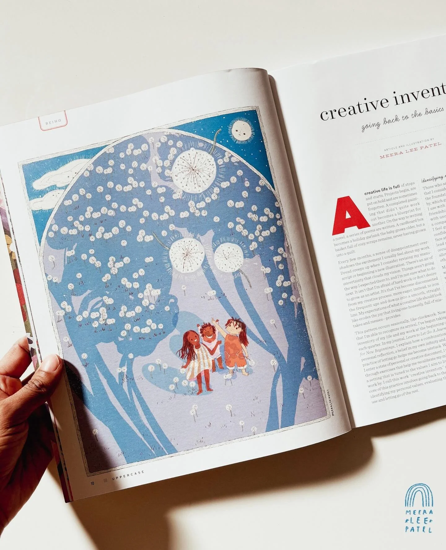 i wrote about taking creative inventory for the latest issue of UPPERCASE, and how doing so helps me align my work with my values: 

"On a rudimentary level, this means disengaging with behavior where other people&rsquo;s lives and work stamps o