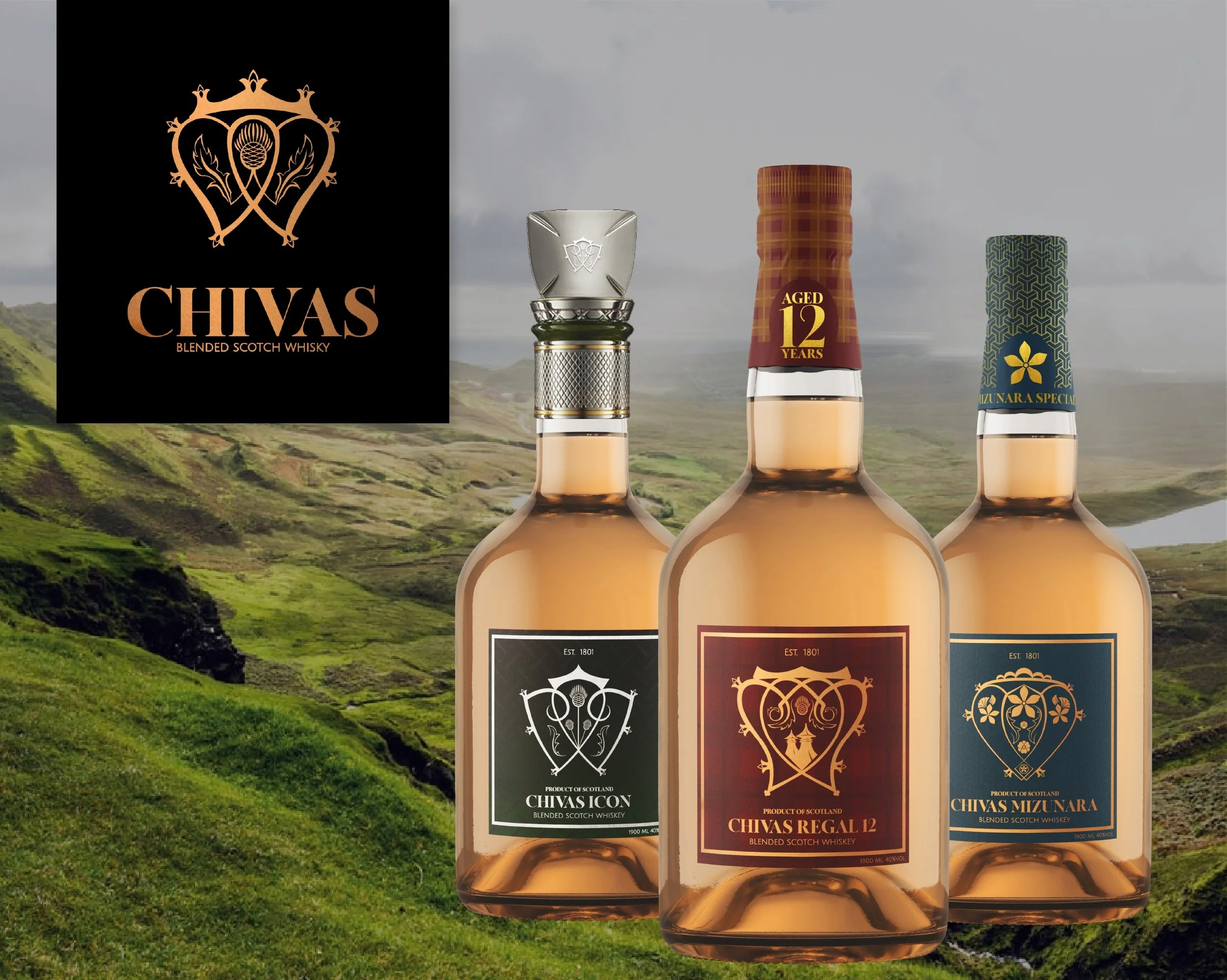 Chivas Rebranding (Branding + Package Design)