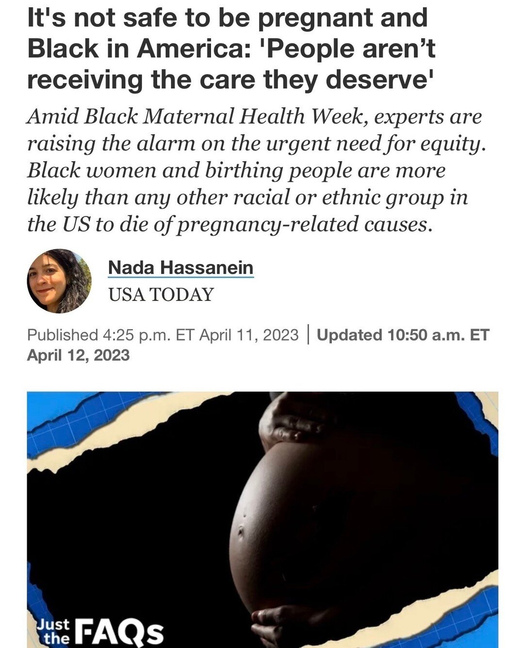 &quot;People aren&rsquo;t receiving the care that they deserve,&quot; said Angela Doyinsola Aina, co-founder and executive director of the @blackmamasmatter. &quot;We still have a lot of work to do, especially systemically.&rdquo; ⁠
⁠
Click our link 