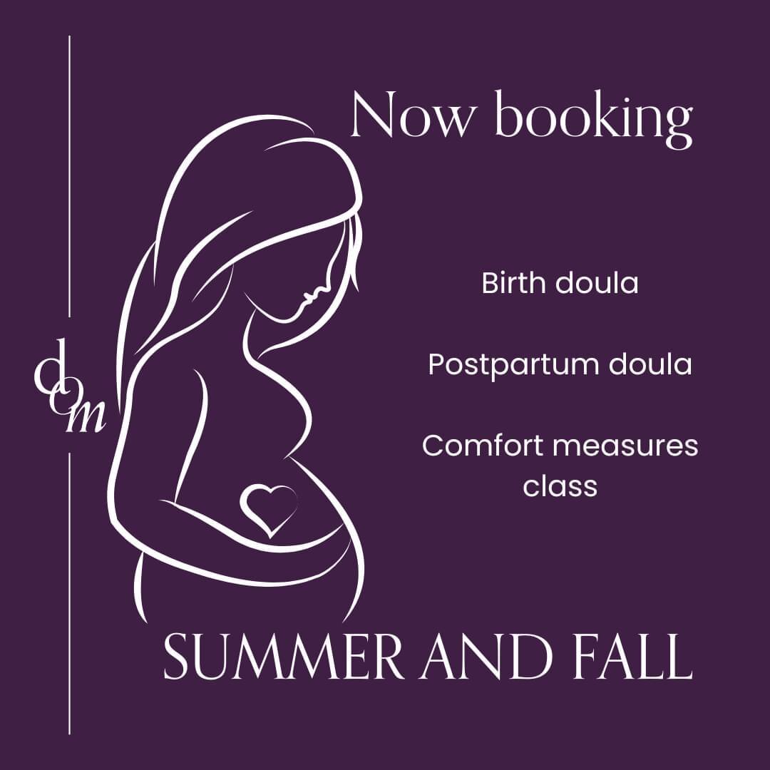 It's not too late to explore a birth or postpartum doula or comfort measures class for summer or fall births! One benefit of having a doula team is that we have more availability to take clients. Click our link in bio to connect with us.