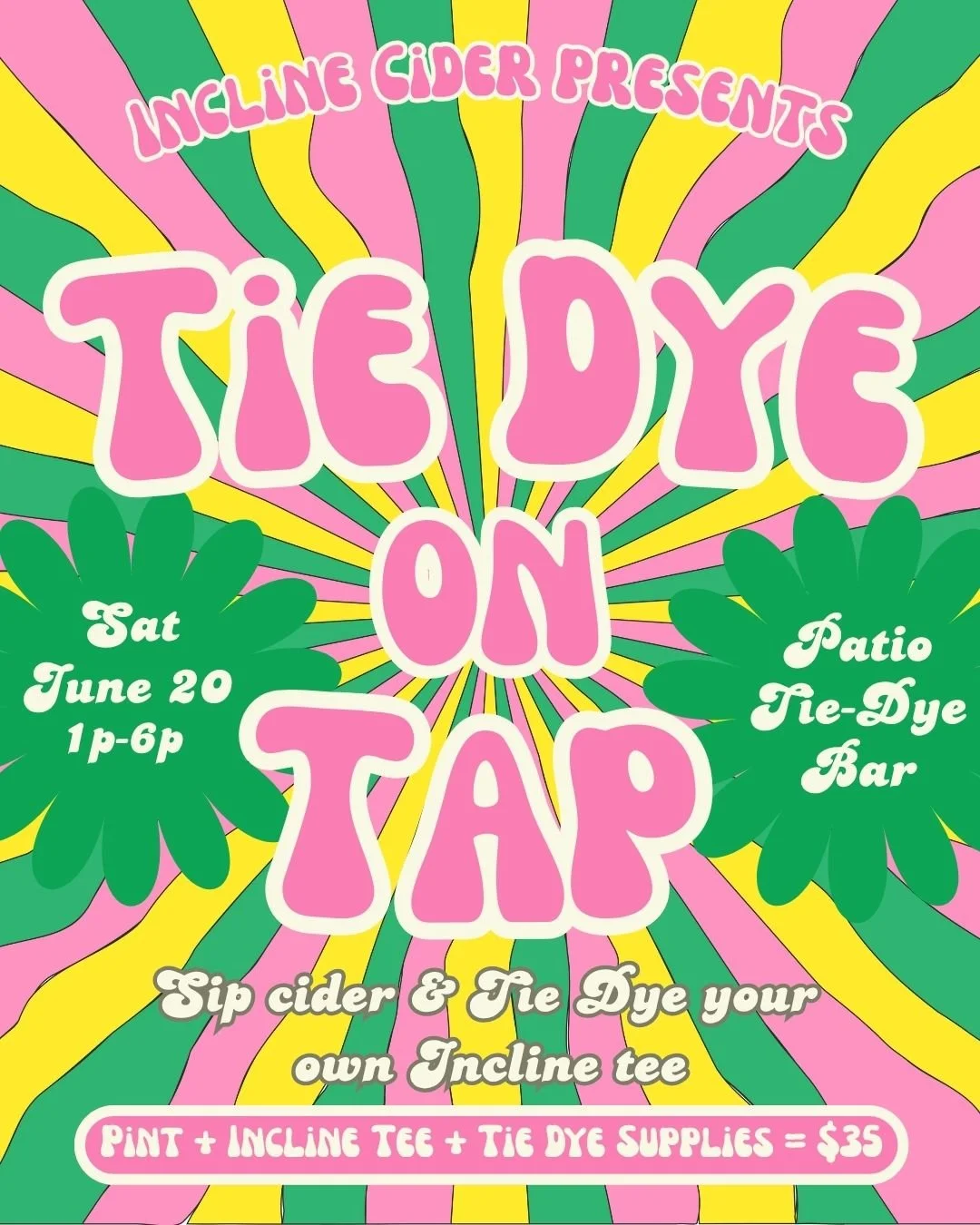 Incline Tie Dye Party