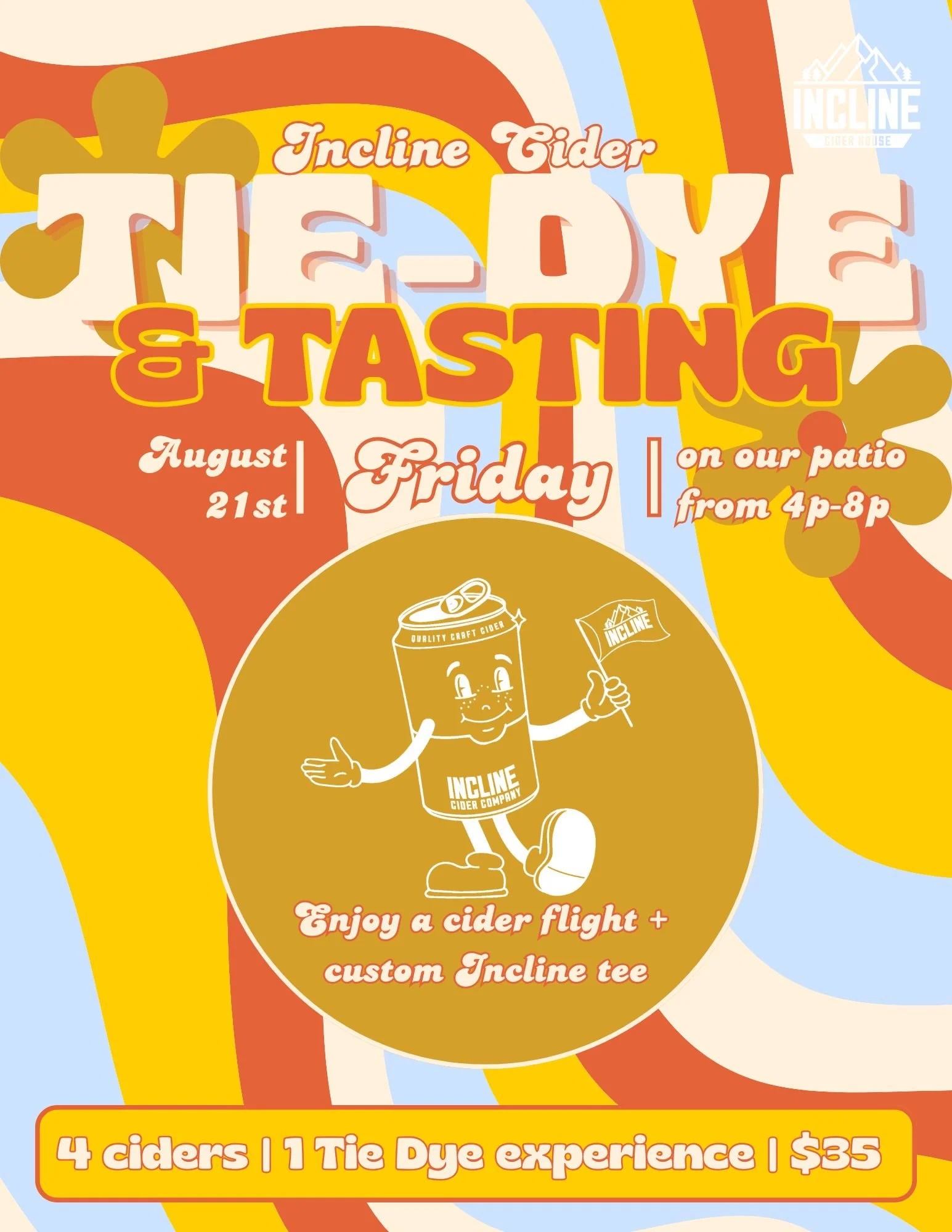 Tie Dye & Cider Tasting at Incline Cider House