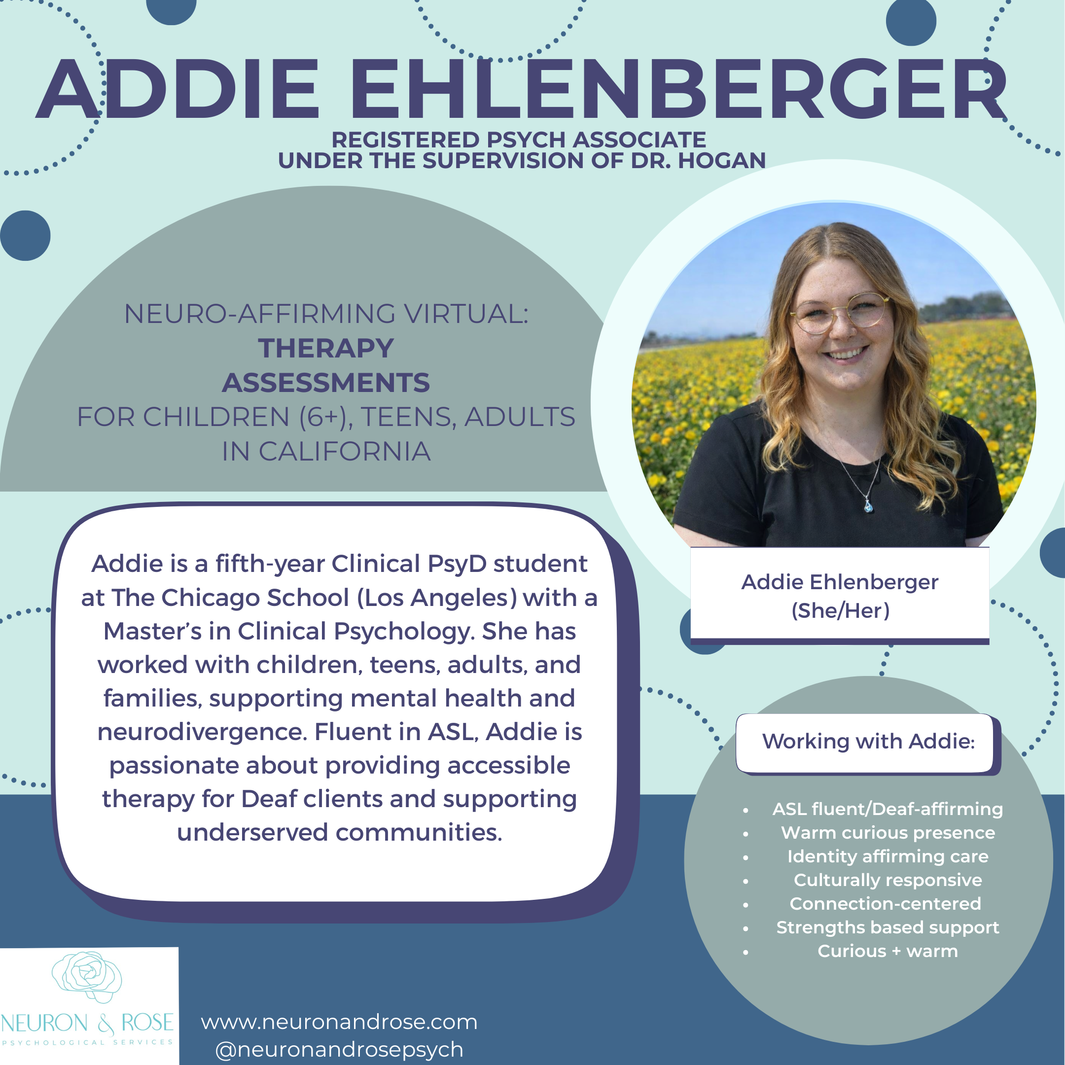 meet the clinican: addie ehlenberger