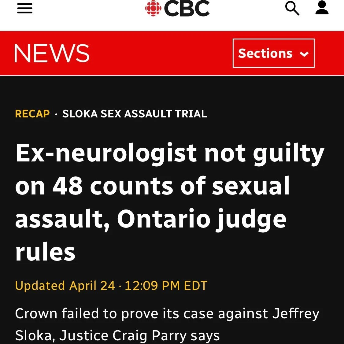 Yesterday&rsquo;s verdict about the Sloka case leaves us all processing. 
My heart goes out to the 41 women who shared their stories. Please know that you are seen, you are heard, and you are believed. 

To anyone in Waterloo Region struggling with t