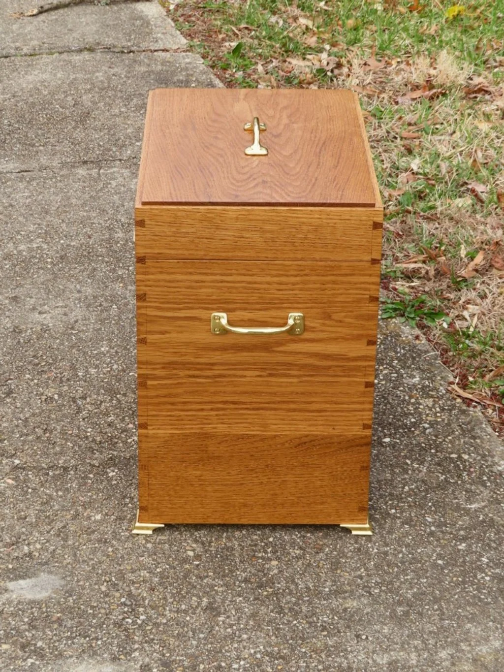 Golden Book Box — White & Red Works Custom Furniture