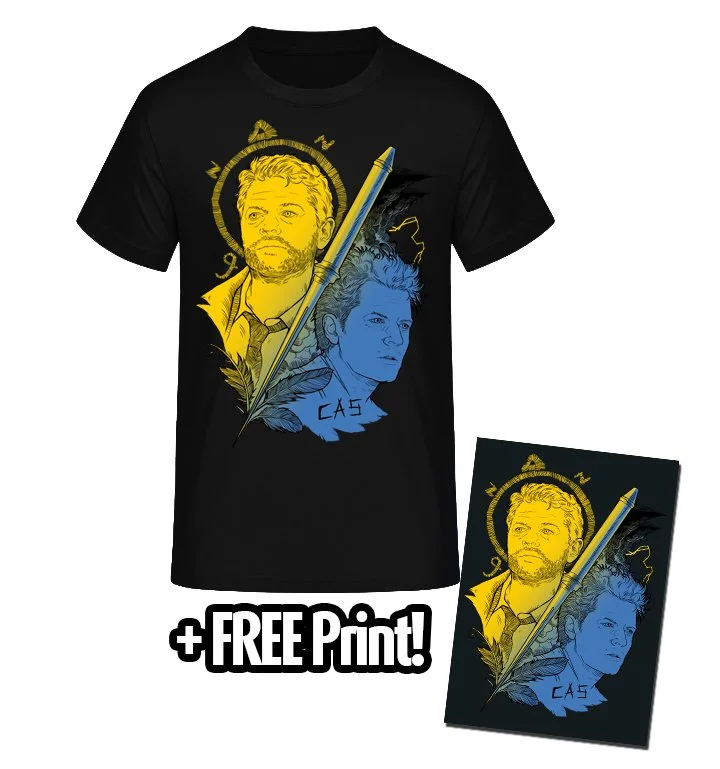 Supernatural Castiel T-Shirt — thefriendlypigeon shop