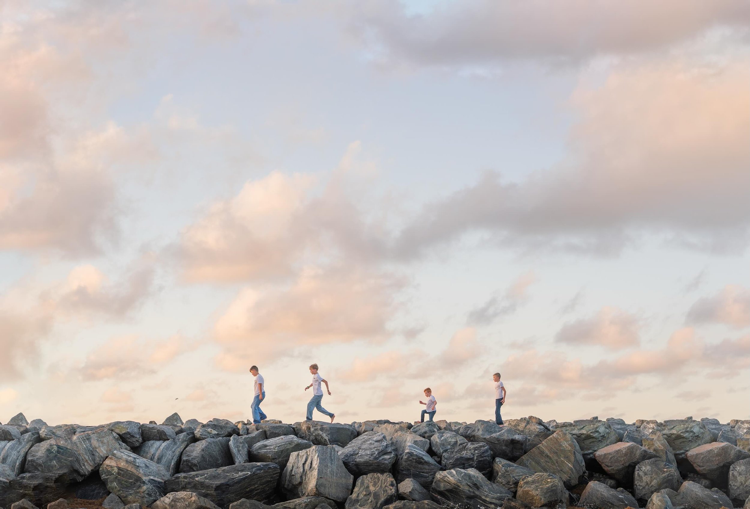 What you see: kids climbing on rocks at the beach.
What I see: light, movement, storytelling, and a photo they&rsquo;ll always remember ✨

Swipe for the before &amp; after 👀📸

#FloridaPhotographer #PhotographyBeforeAfter #PhotographerEye #BeachPhot