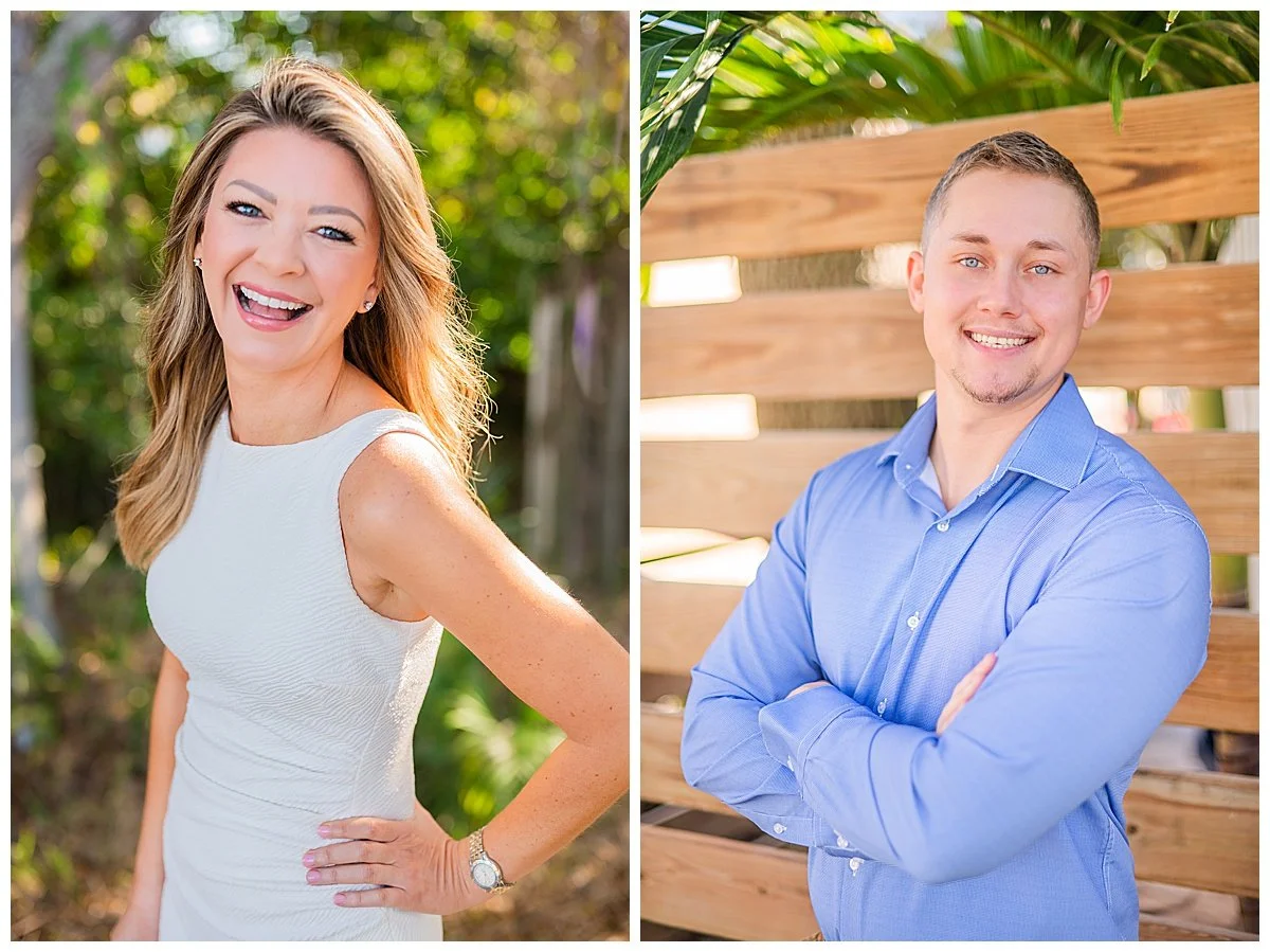 standing to the side headshot poses