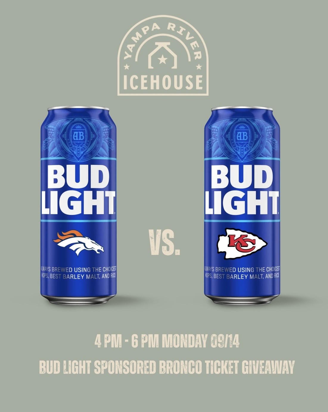 Bud Light Bronco Ticket Raffle
