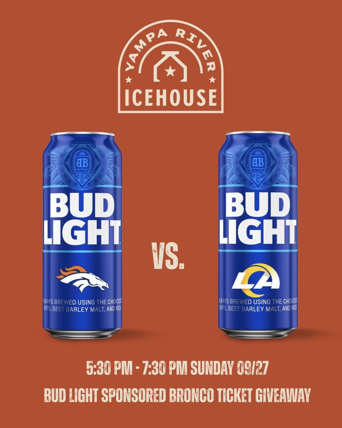 Bud Light Bronco Ticket Raffle