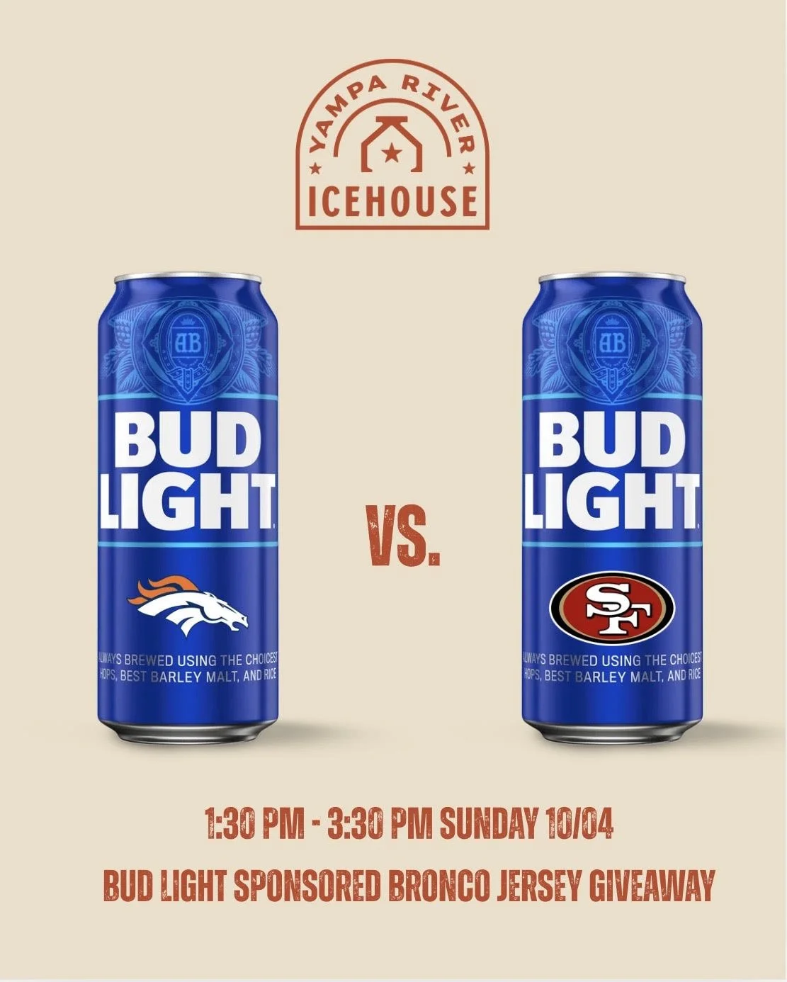 Bud Light Bronco Jersey Raffle