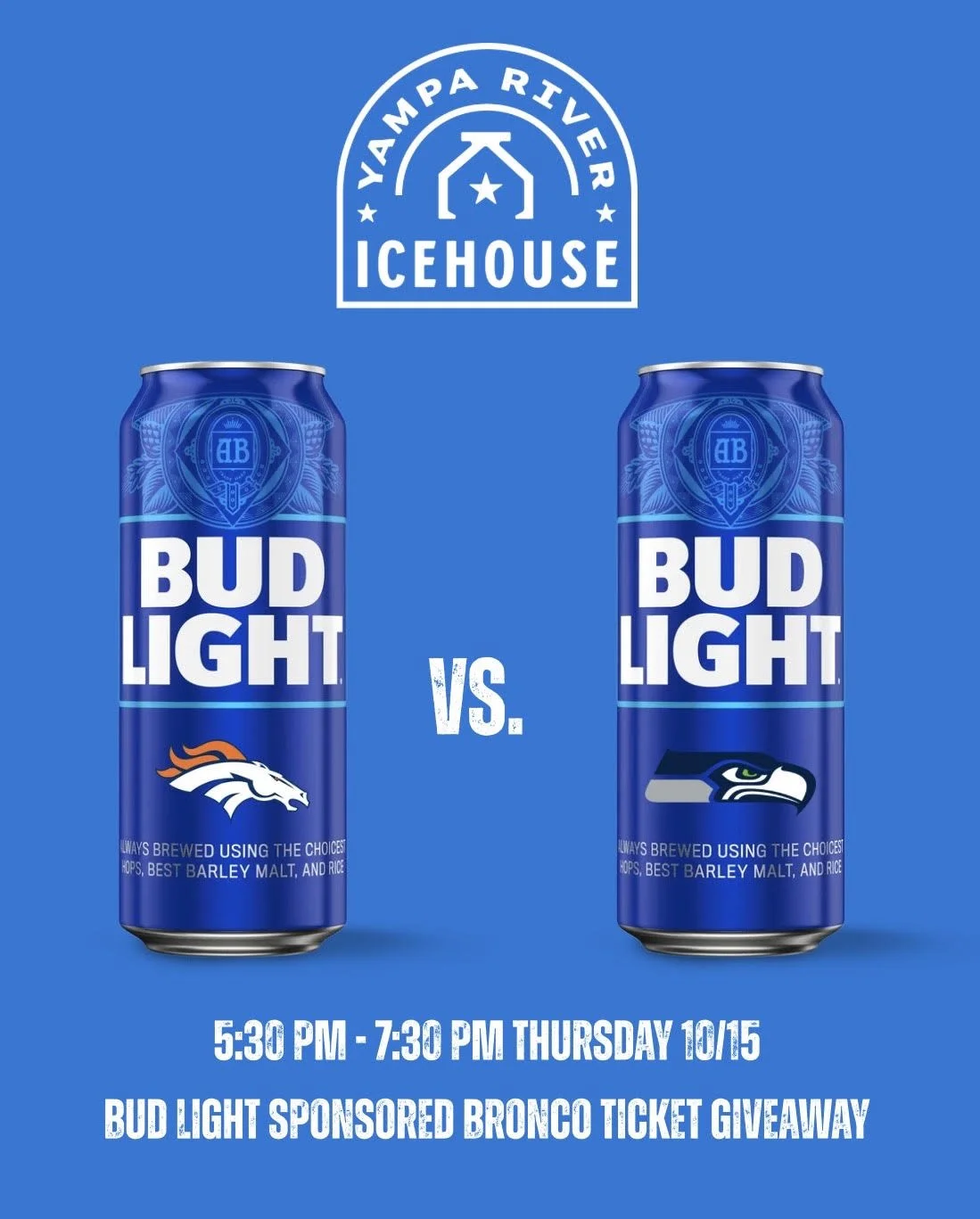 Bud Light Bronco Ticket Raffle 