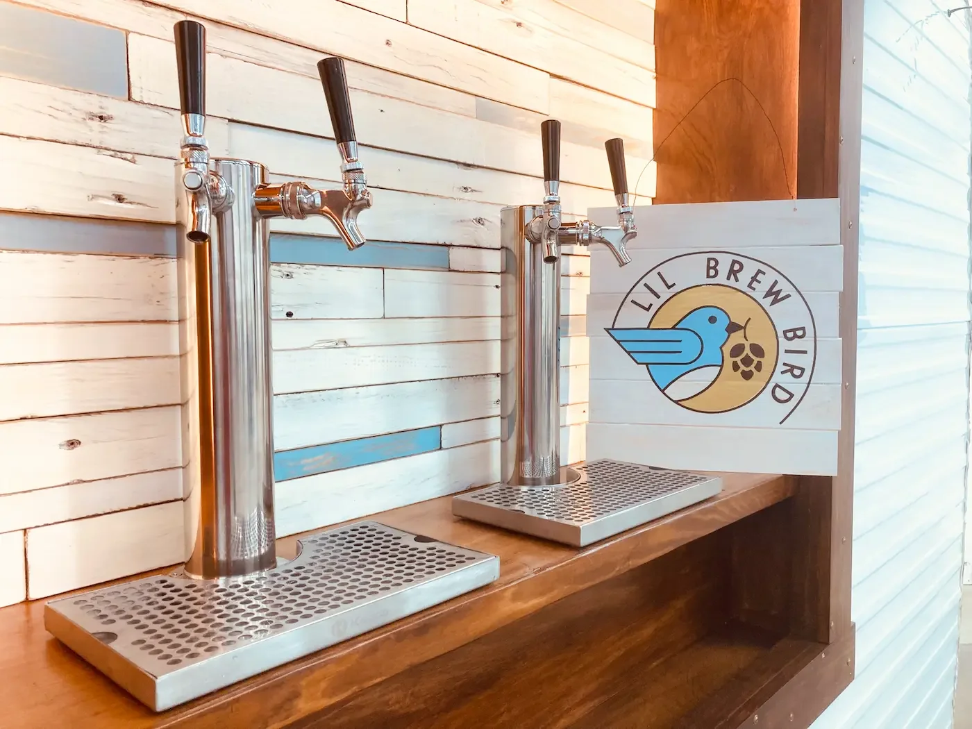 Tap towers with lil brew bird logo.webp (Copy)