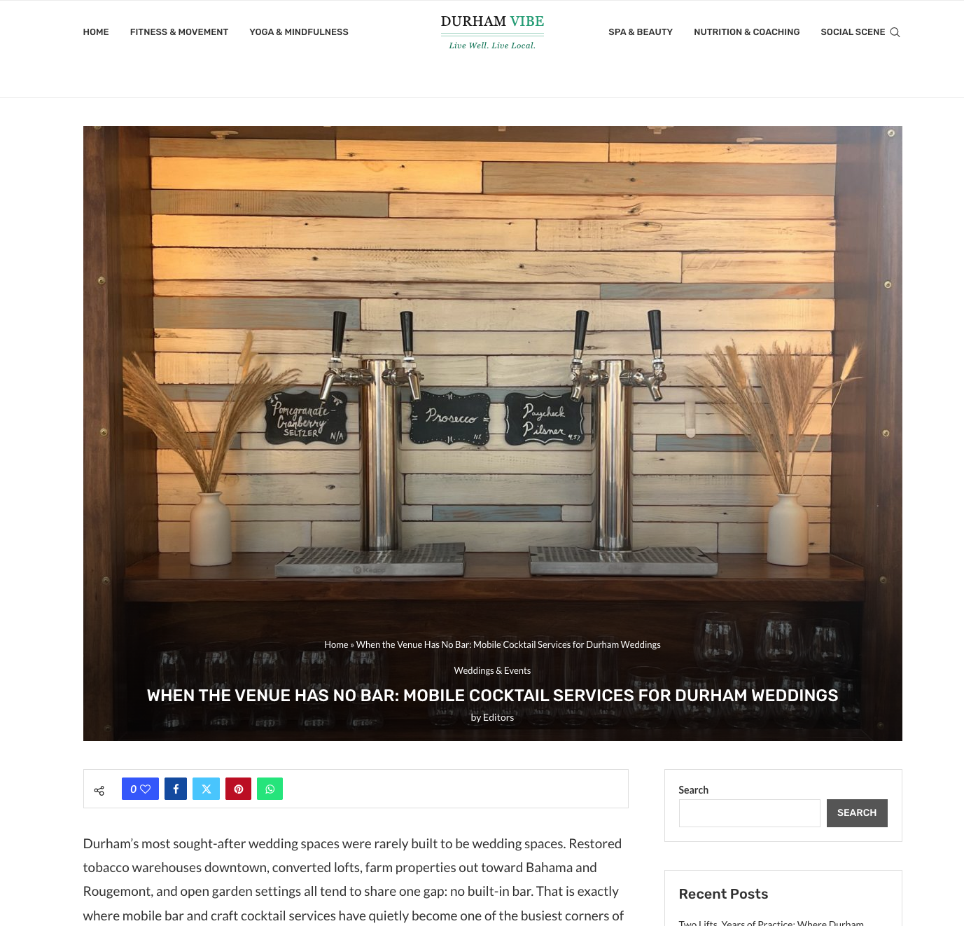A bar setup with three draft beer taps, each labeled with different craft beer options, flanked by two white vases with dried pampas grass on a wooden shelf against a wooden plank wall.