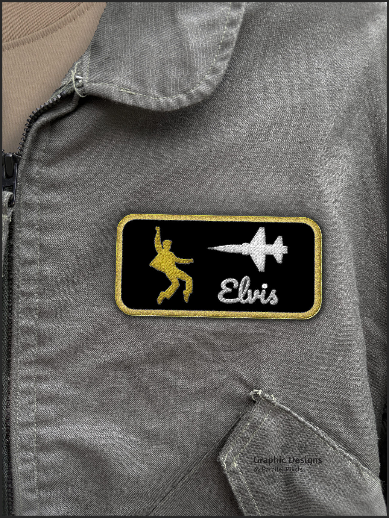 Elvis Name Tag Patch