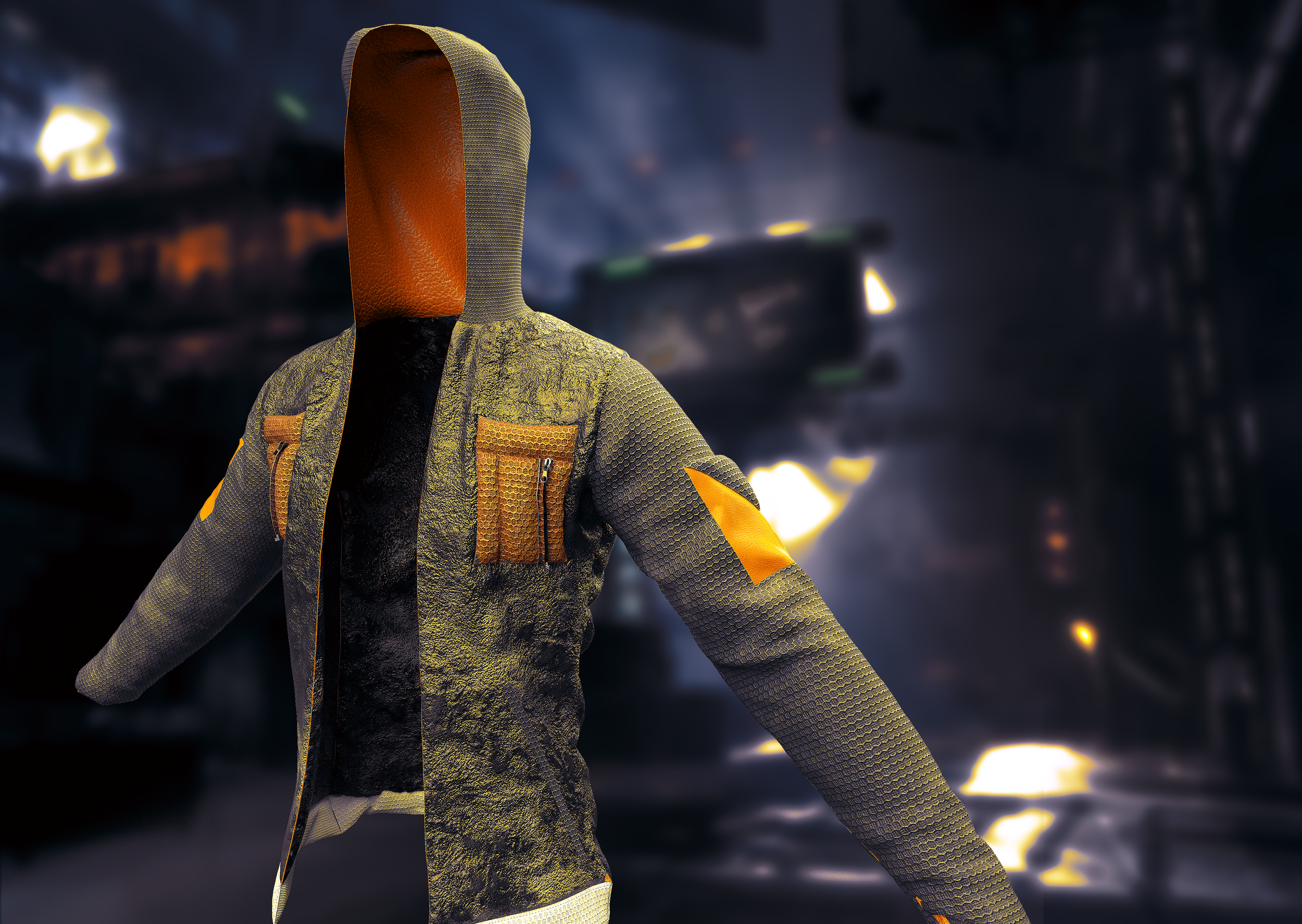 Futuristic Grunge Hoodie
