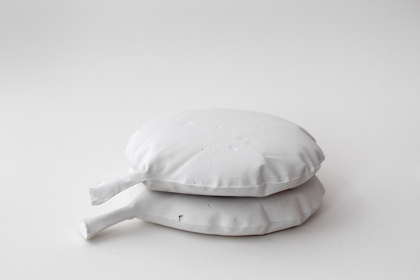 Whoopie, 2015.
Plaster, acrylic paint.
8 x 11 x 3 in