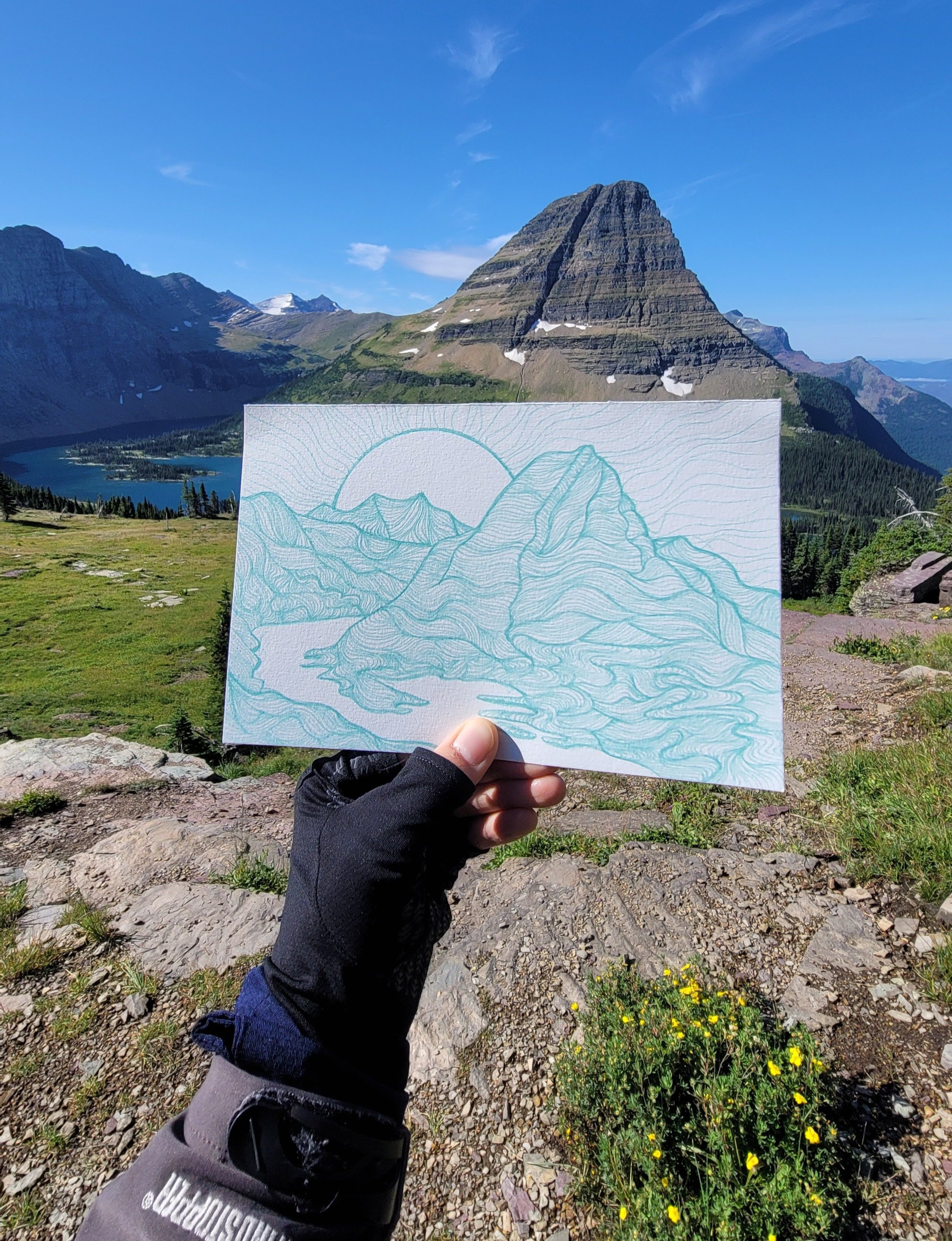 "Hidden Lake" Original Drawing