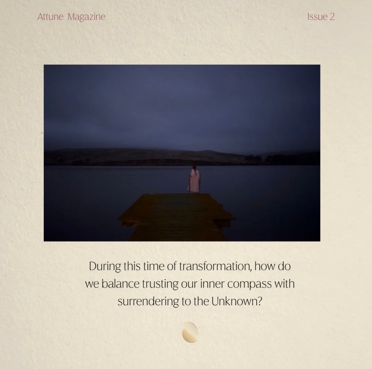 For this issue, tarot reader @testatarot pulled a card for the collective. The question: during this time of transformation, how can we balance trusting our inner compass with surrendering to the unknown. The first card is the 3 of Cups, asking us to