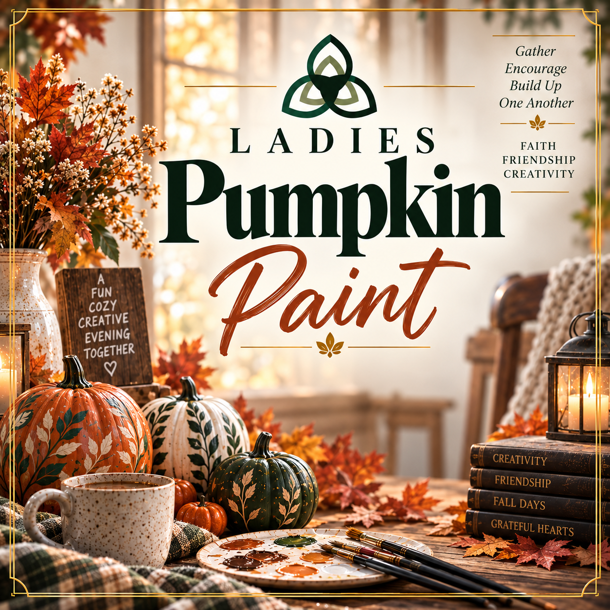 Ladies Pumpkin Paint