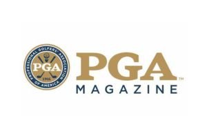 PGA Magazine logo with a circular emblem and the words 'PGA MAGAZINE'