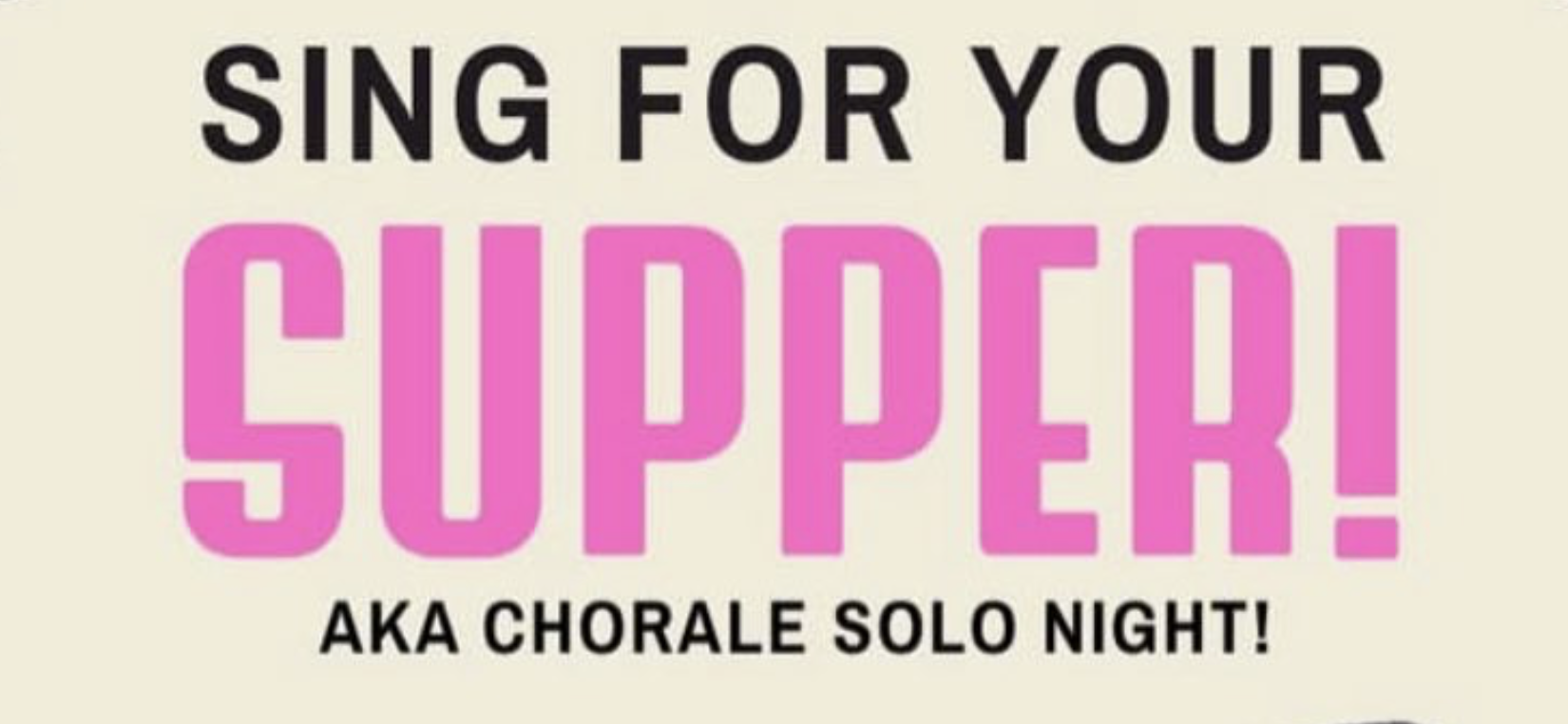 Sing For Your Supper