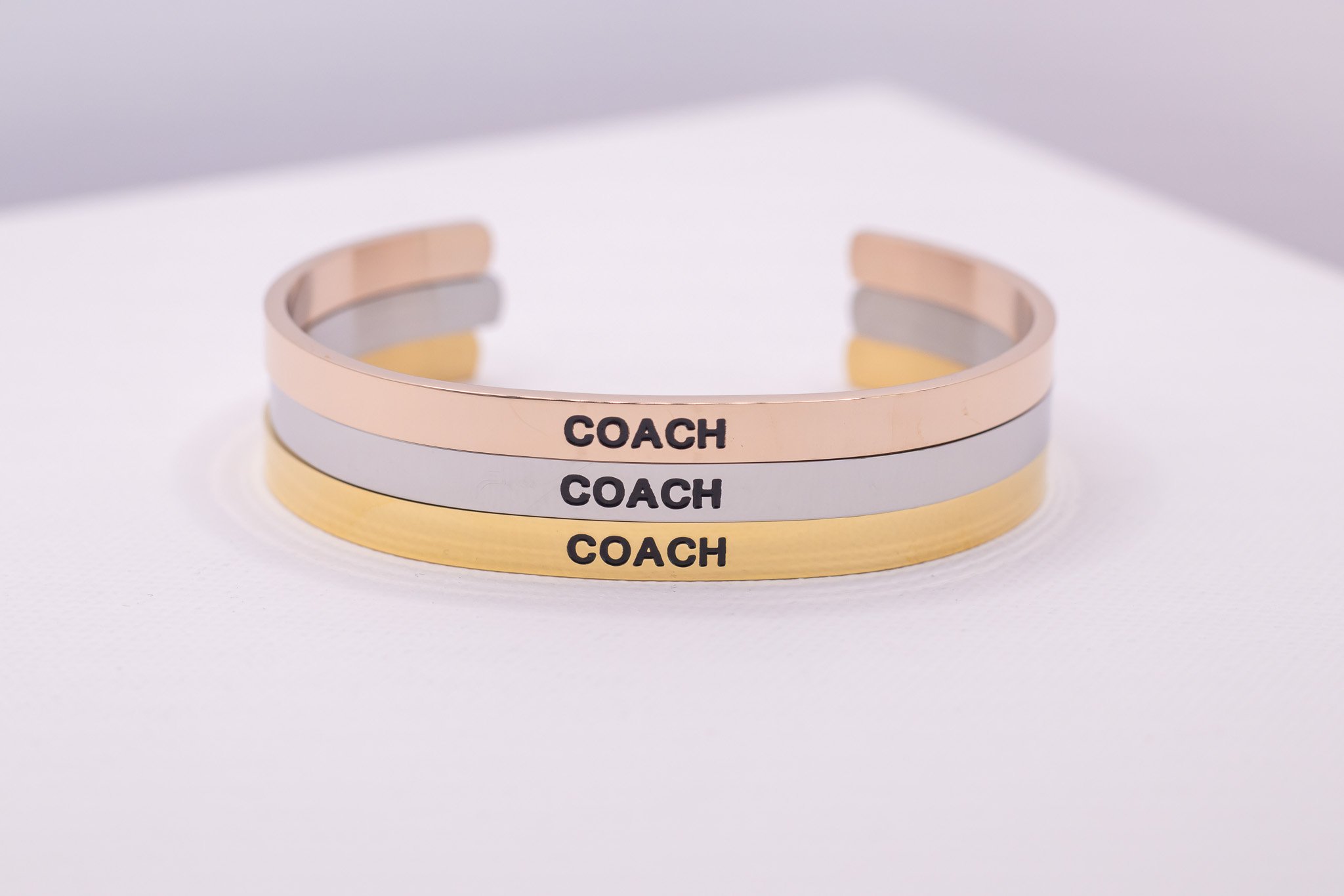 Buy Coach Rose Gold Brass Bangle for Women Online @ Tata CLiQ Luxury