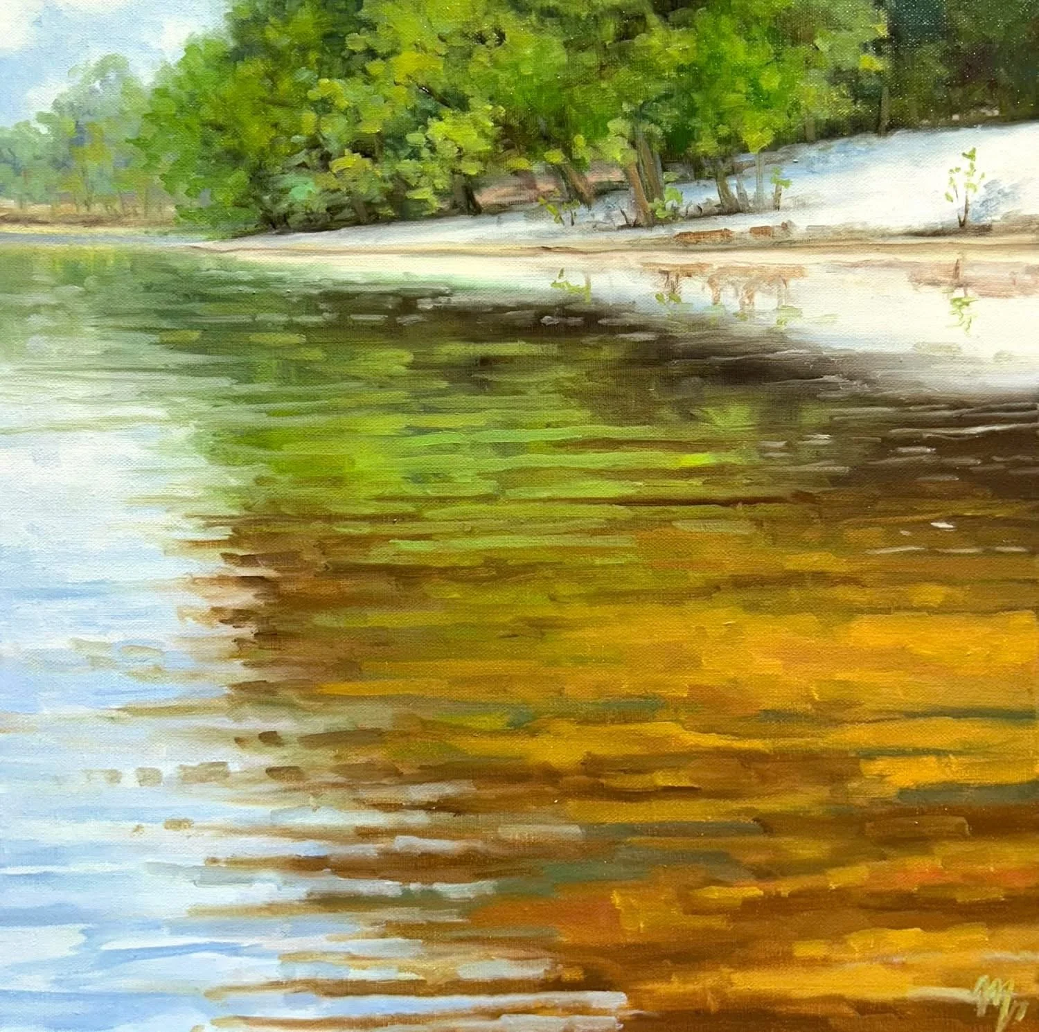 **SOLD**
Mary VanLandingham
"River Ripples"
Oil on Linen
12x12"
$300