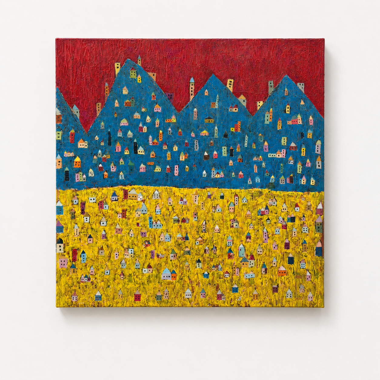 Travis Simmons
"La Montanas De Chile"
36x36" 
Mixed Media on Canvas
$750