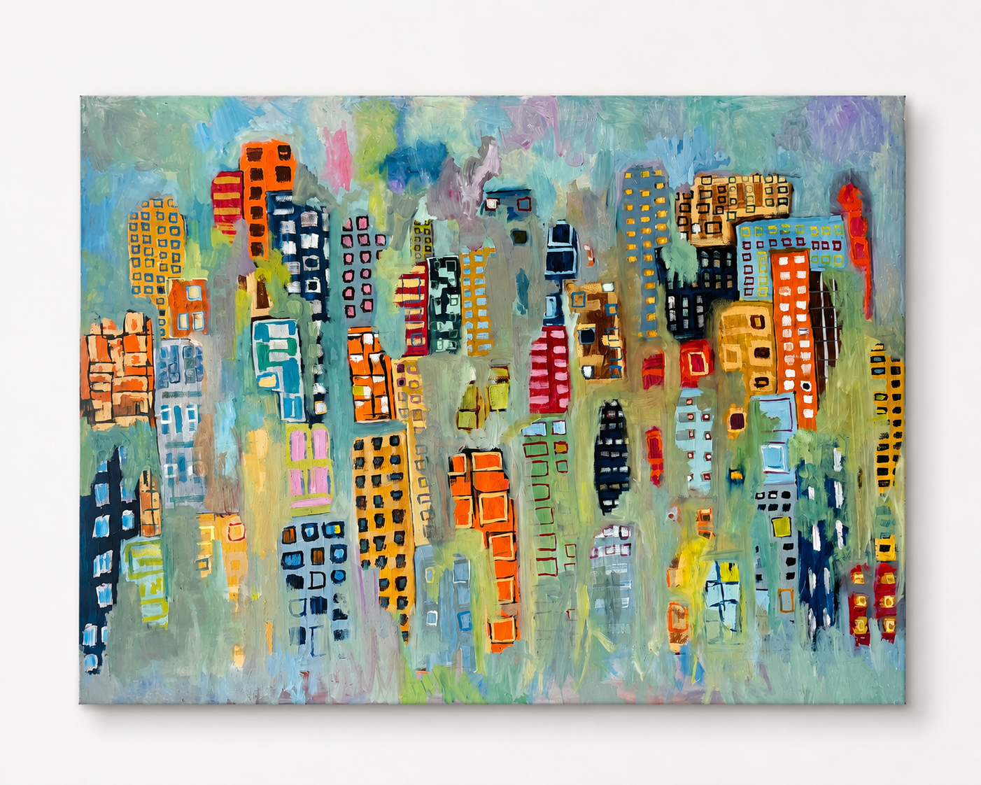 Travis Simmons
"Brick and Mortar"
48x60" 
Mixed Media on Canvas
$1,500