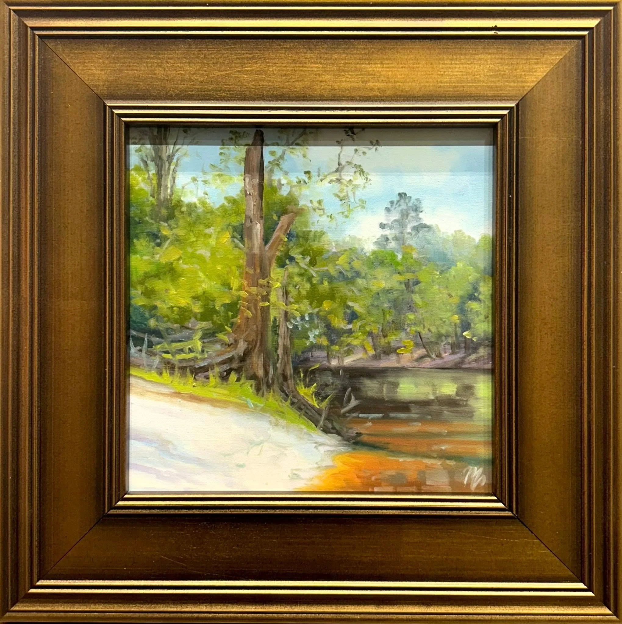 “Sat by the River (study)”
6X6 in. - oil on panel
$200