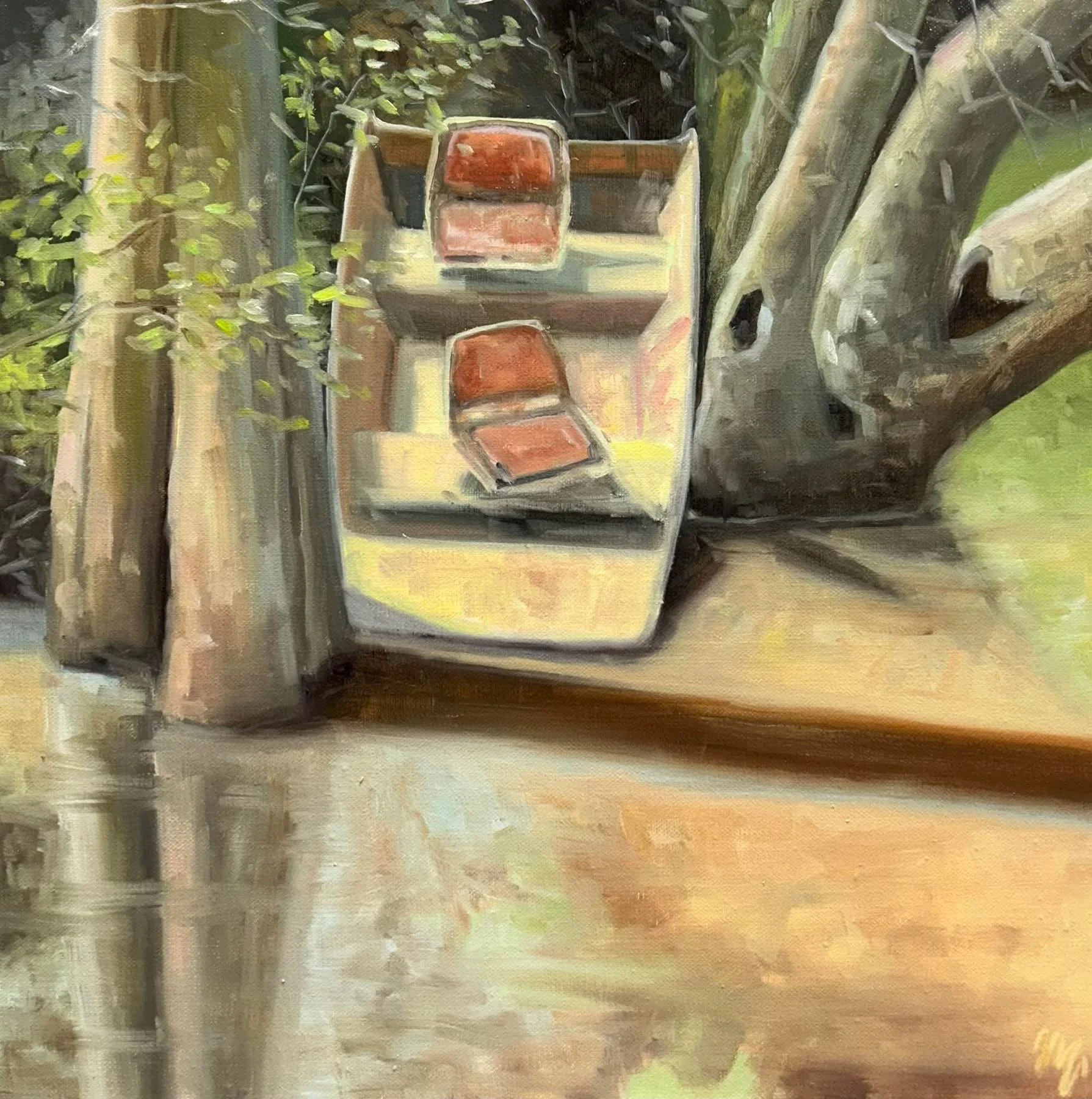 Mary VanLandingham
"Stuck on the Alapaha"
Oil on Linen
12x12"
$300