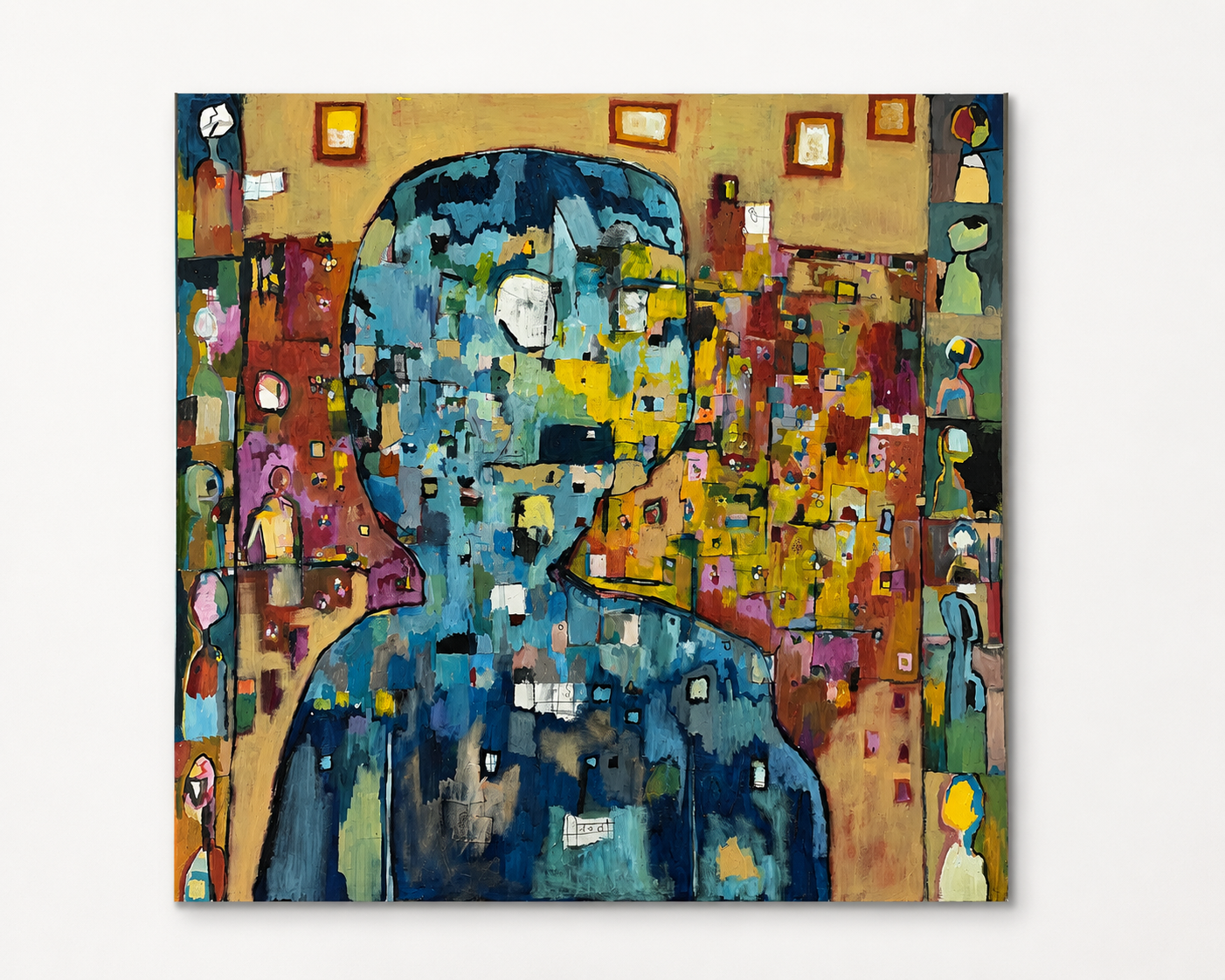 Travis Simmons
"Myshin"
48x48" 
Mixed Media on Canvas
$1,000