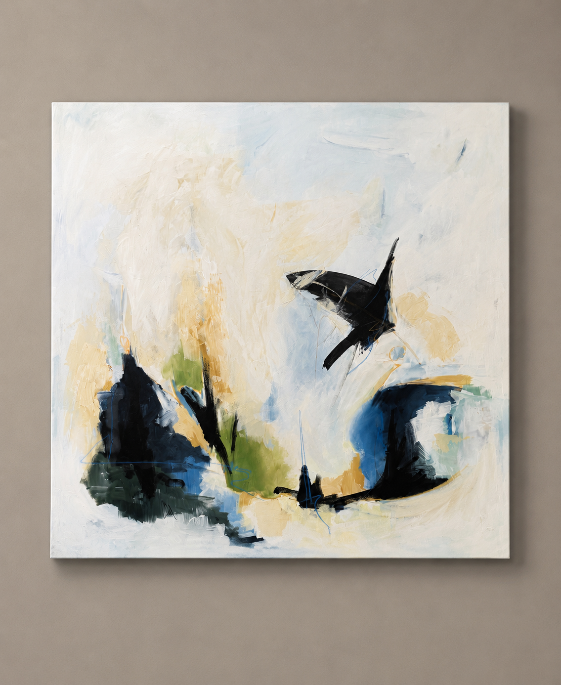 Christine Cabral 
"Dark Flight" 
48x48"
Acrylic on Canvas 
$780