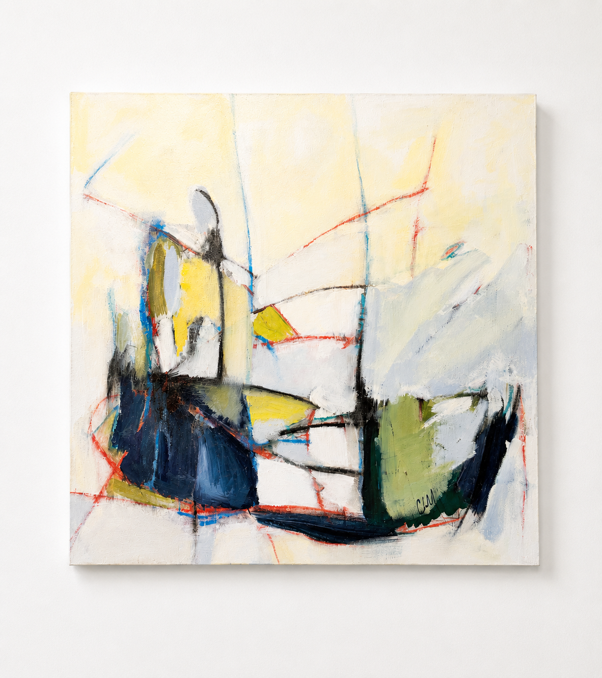 Christine Cabral 
"Shadow"
16x16" 
Acrylic on Canvas 
$220