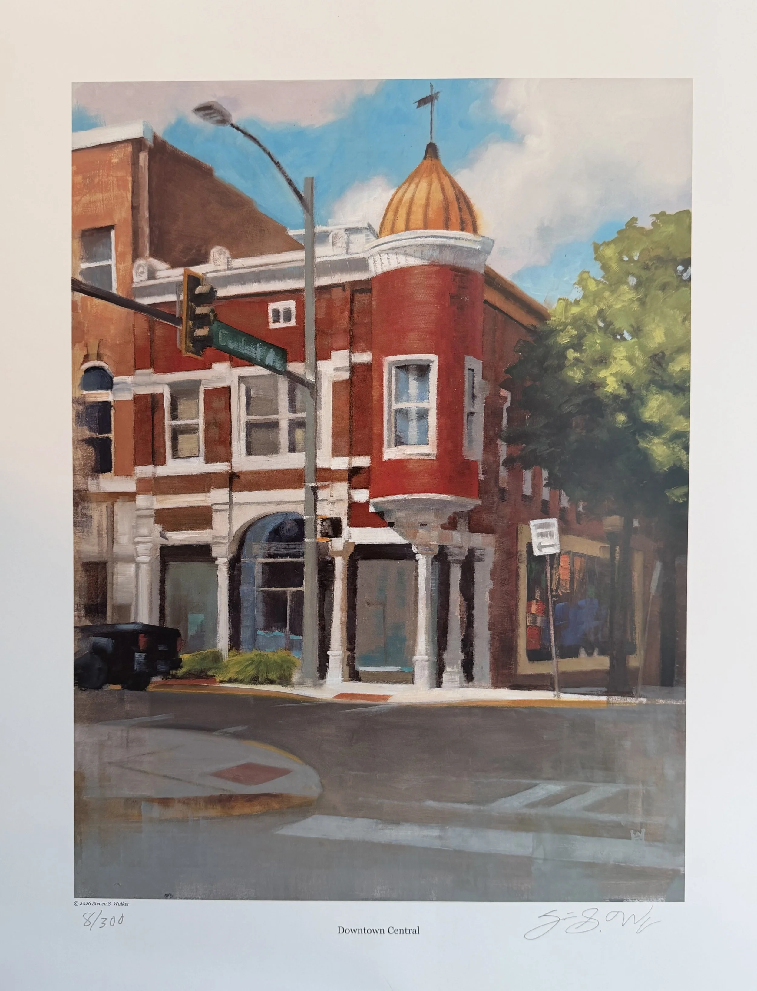 Limited Edition 
Signed and Numbered Prints 
"Downtown Central" 
Steven S. Walker
$65