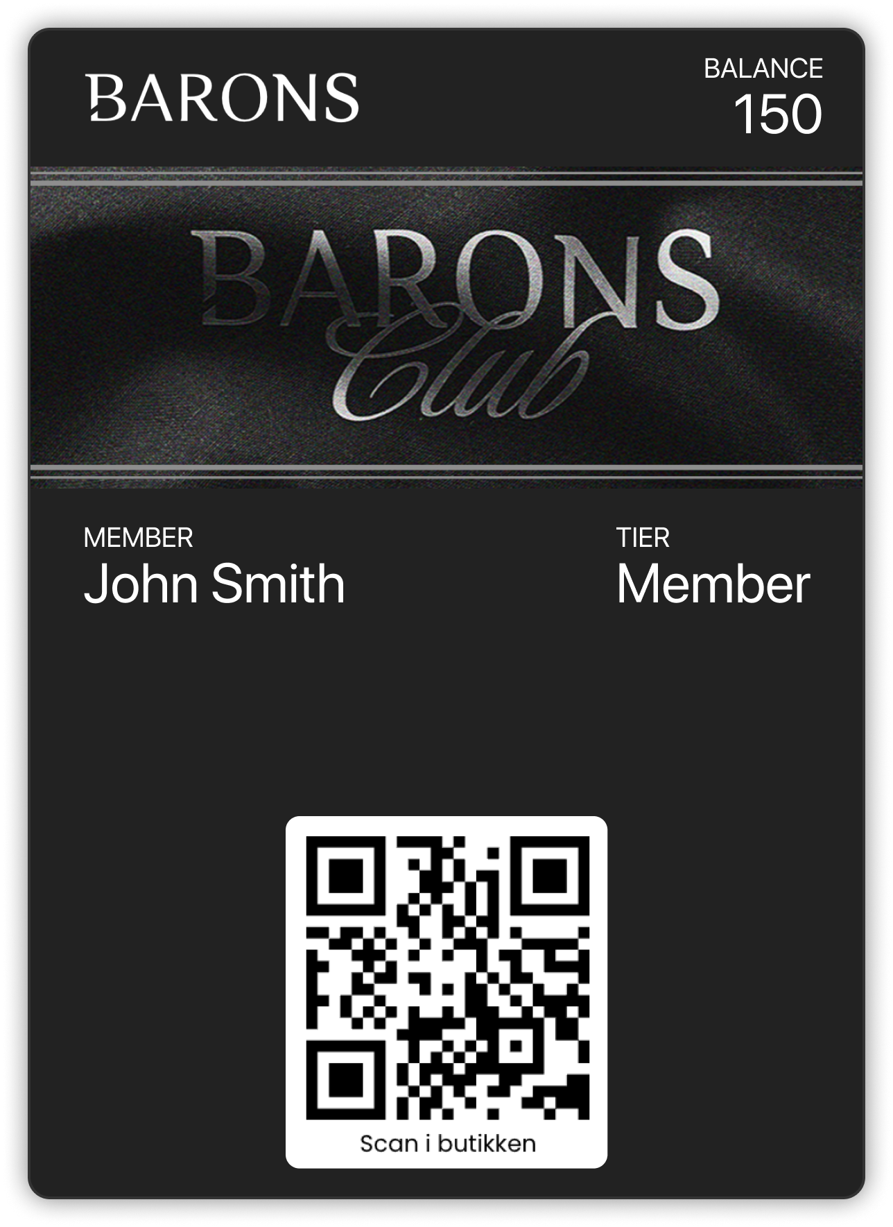 Barrons Club Wallet Pass