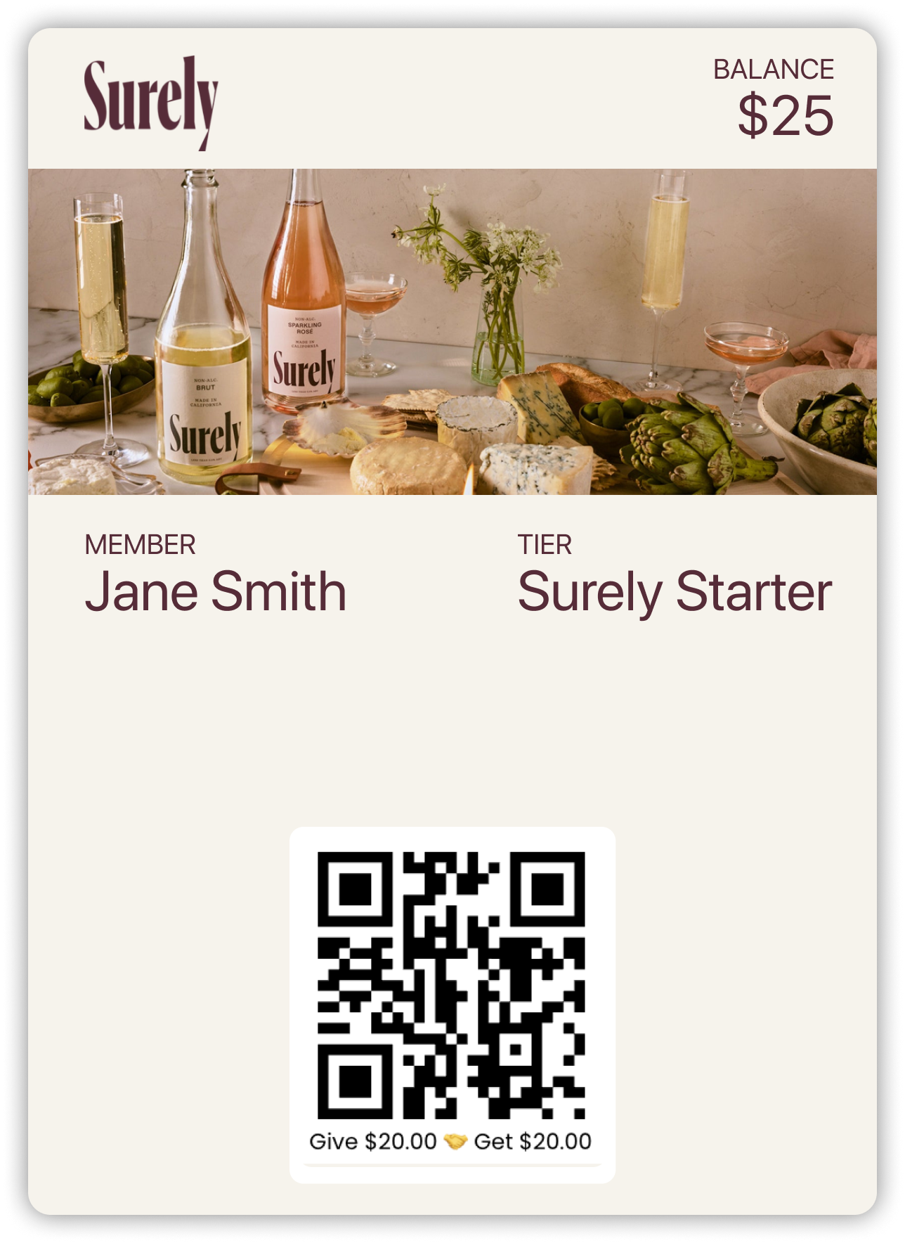 Surely Wines Wallet Pass