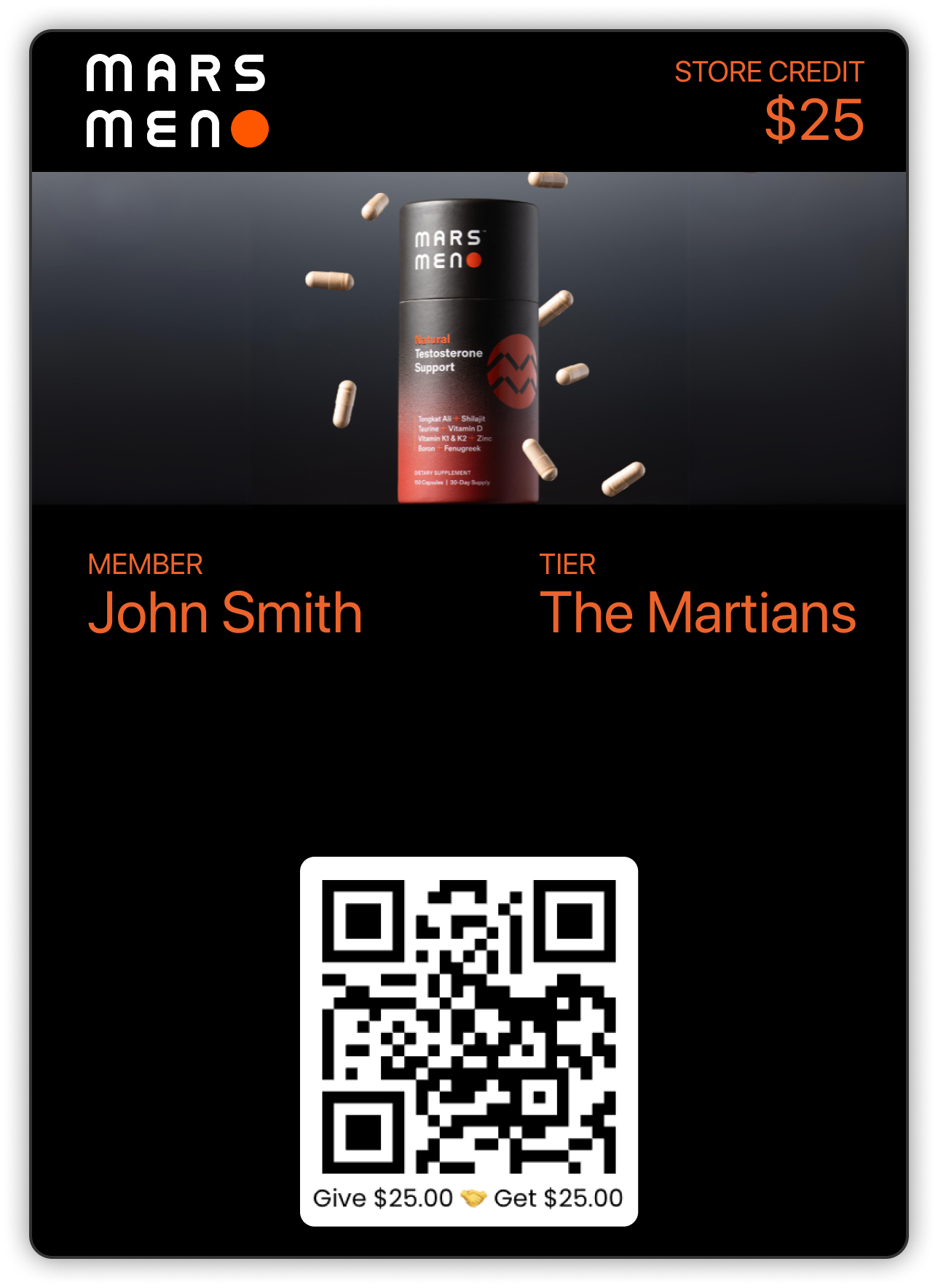 Mars Men Wallet Pass