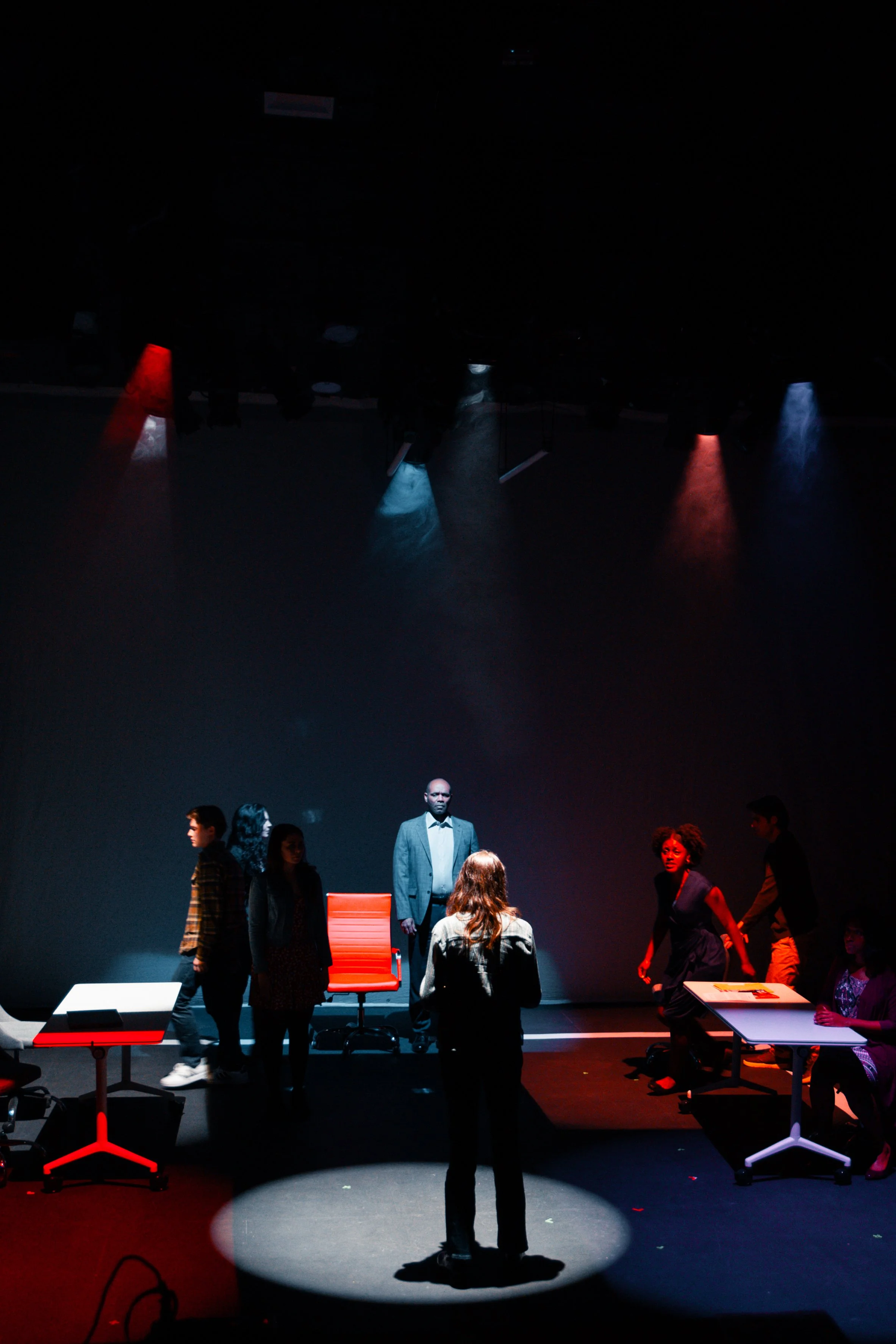 Retraction by David Gutierrez
Presented by OHenry Productions at the Frank Shiner Theatre at The Sheen Center for Thought and Culture, January 2026
Director: Caroline Fairweather
Scenic Design: Juliana Haubrich
Lighting Design: Adrian Yuen
Costume De