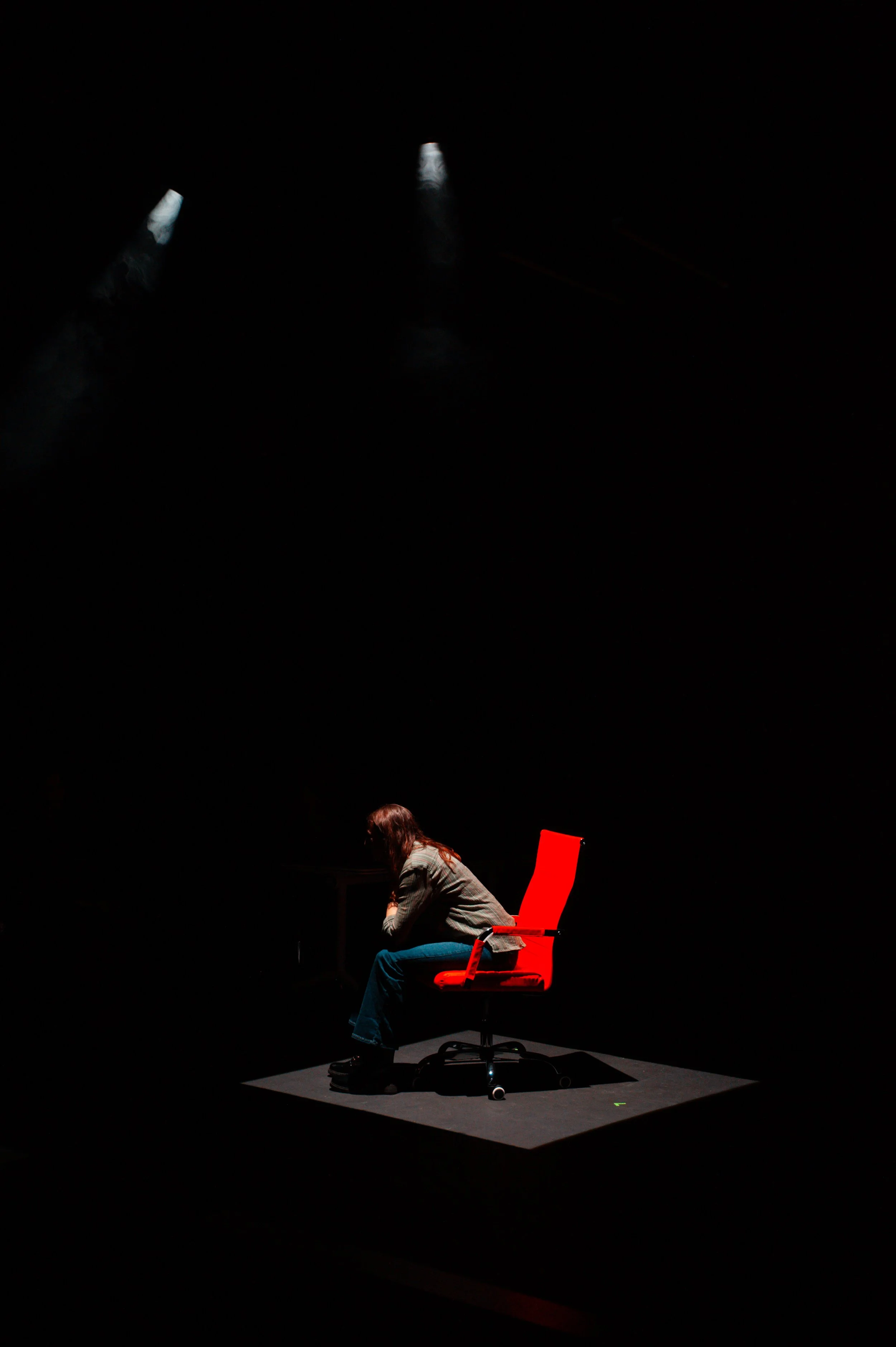 Retraction by David Gutierrez
Presented by OHenry Productions at the Frank Shiner Theatre at The Sheen Center for Thought and Culture, January 2026
Director: Caroline Fairweather
Scenic Design: Juliana Haubrich
Lighting Design: Adrian Yuen
Costume De