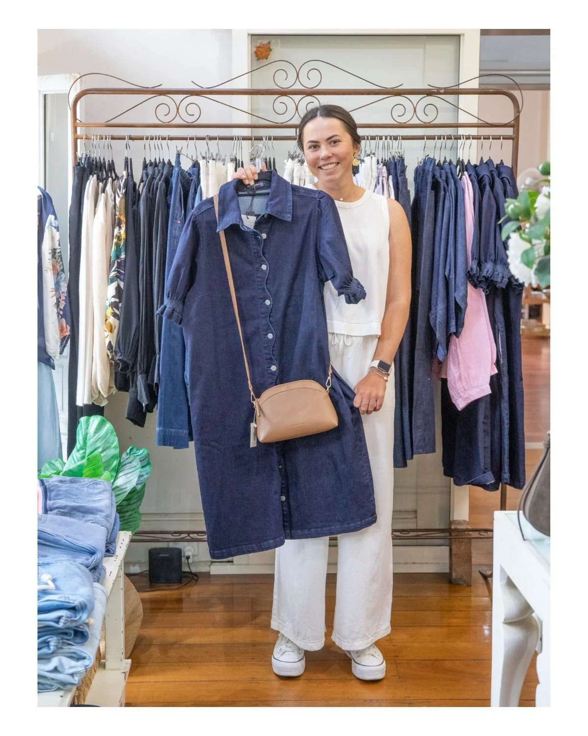 We love this denim dress that has just arrived - perfect for the new season that is fast approaching!

The Corner Life &amp; Style Store is open today from 9am - 02 6736 1812

#tenterfield #thecornerlifeandstylestore #experiencetenterfield #tenterfie